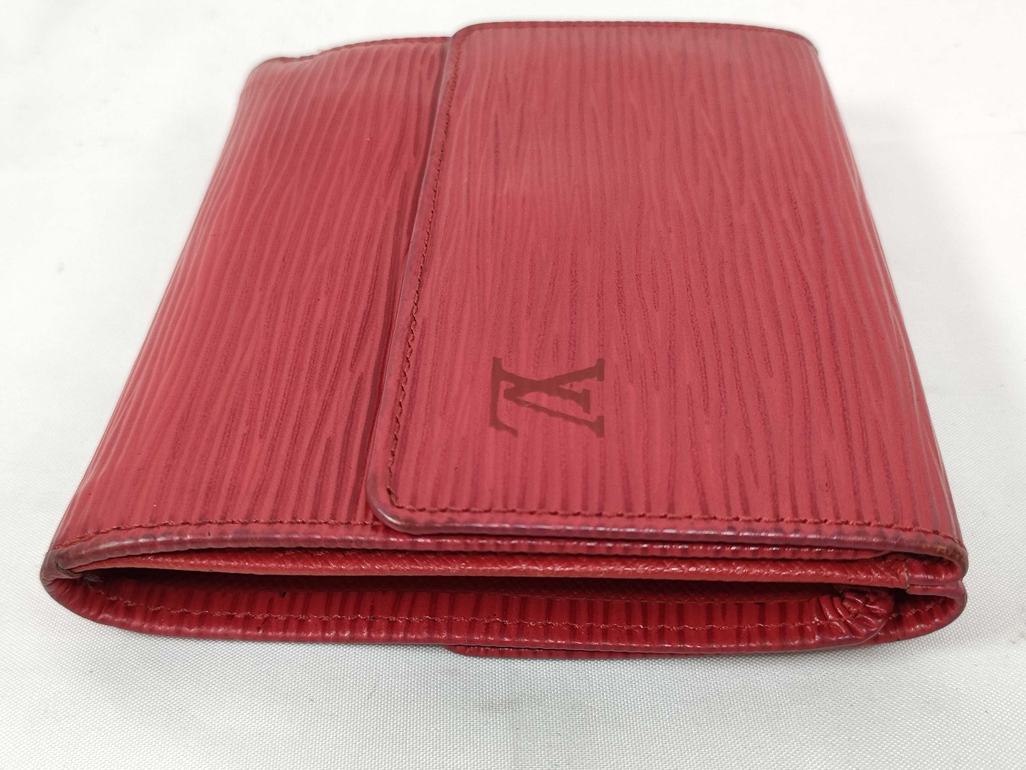 Epi LV Epi Portemonnaie Billet Carte Credit M63487 Red Wallet — view 6