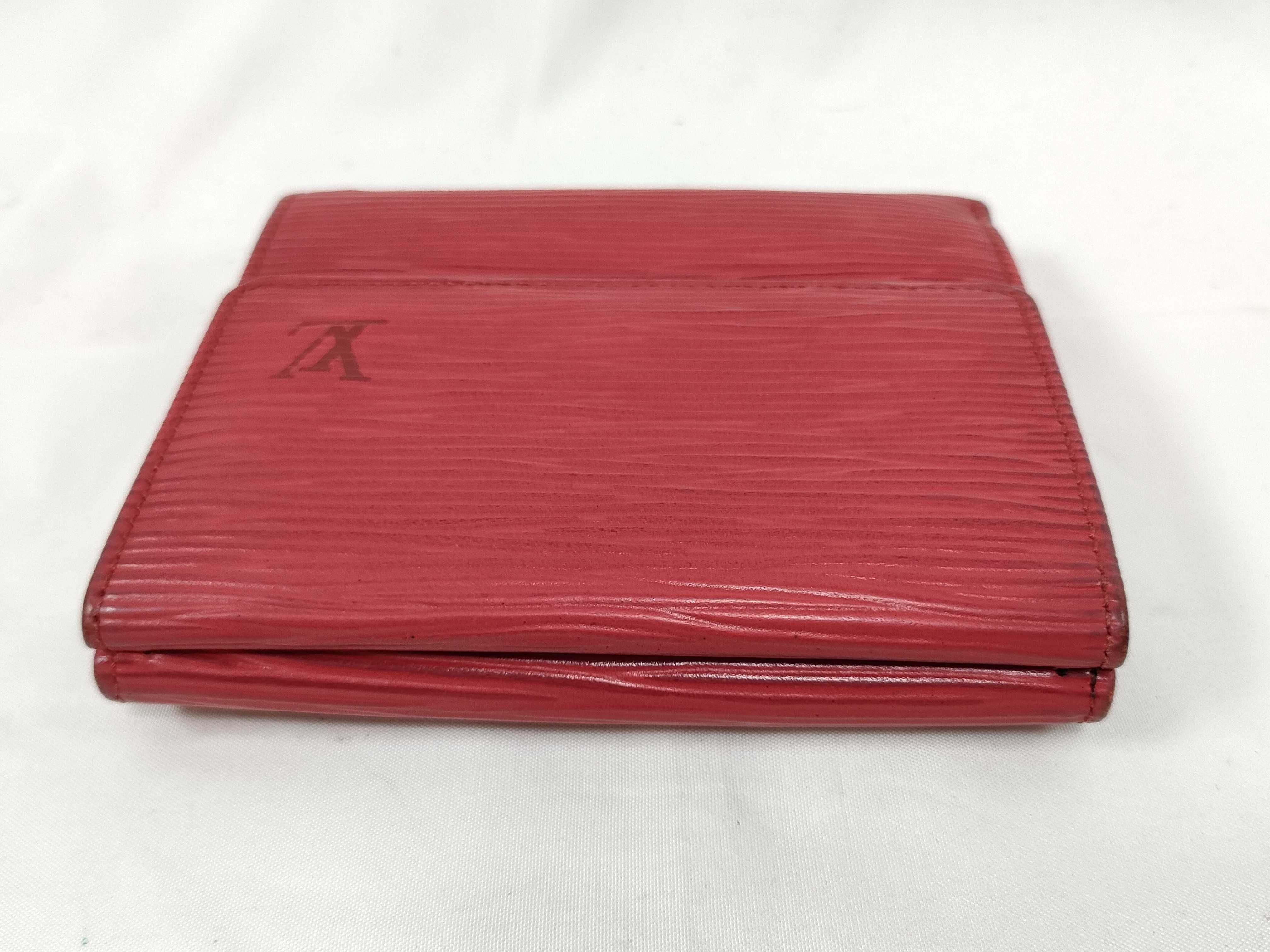 Epi LV Epi Portemonnaie Billet Carte Credit M63487 Red Wallet — view 7