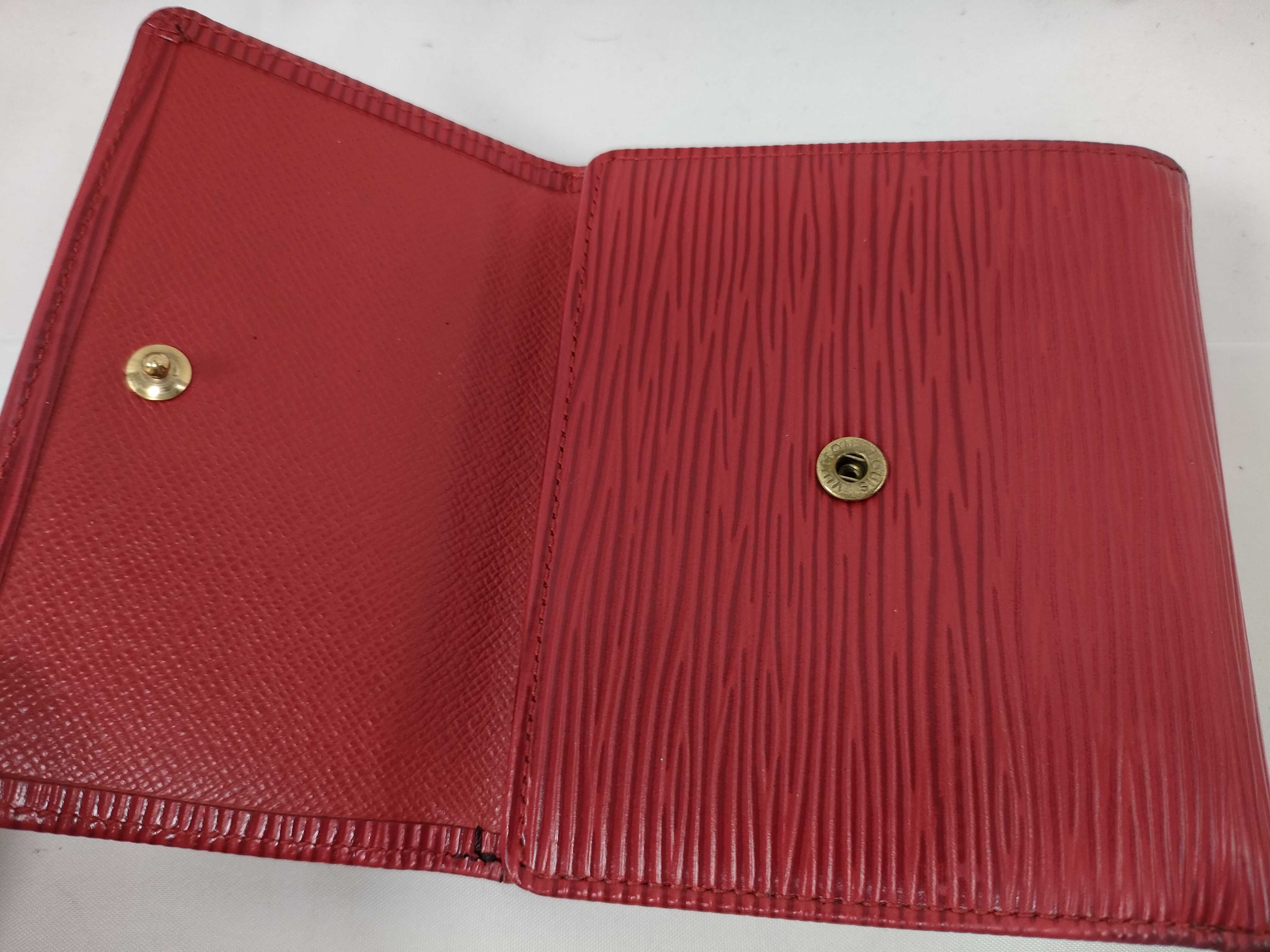 Epi LV Epi Portemonnaie Billet Carte Credit M63487 Red Wallet — view 8