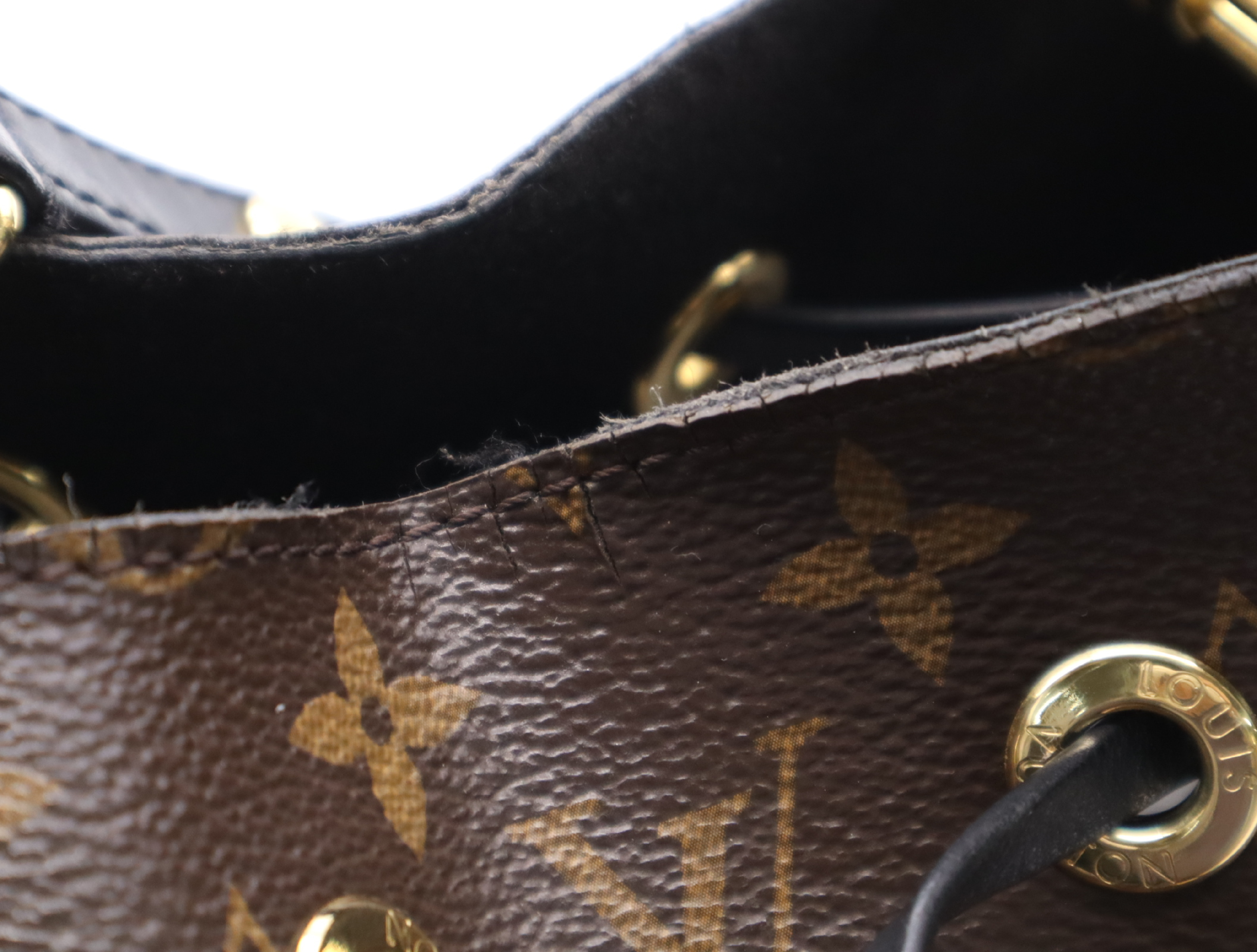 M44020 Monogram Neo Noe Noir Shoulder Bag with Shoulder Strap — view 14