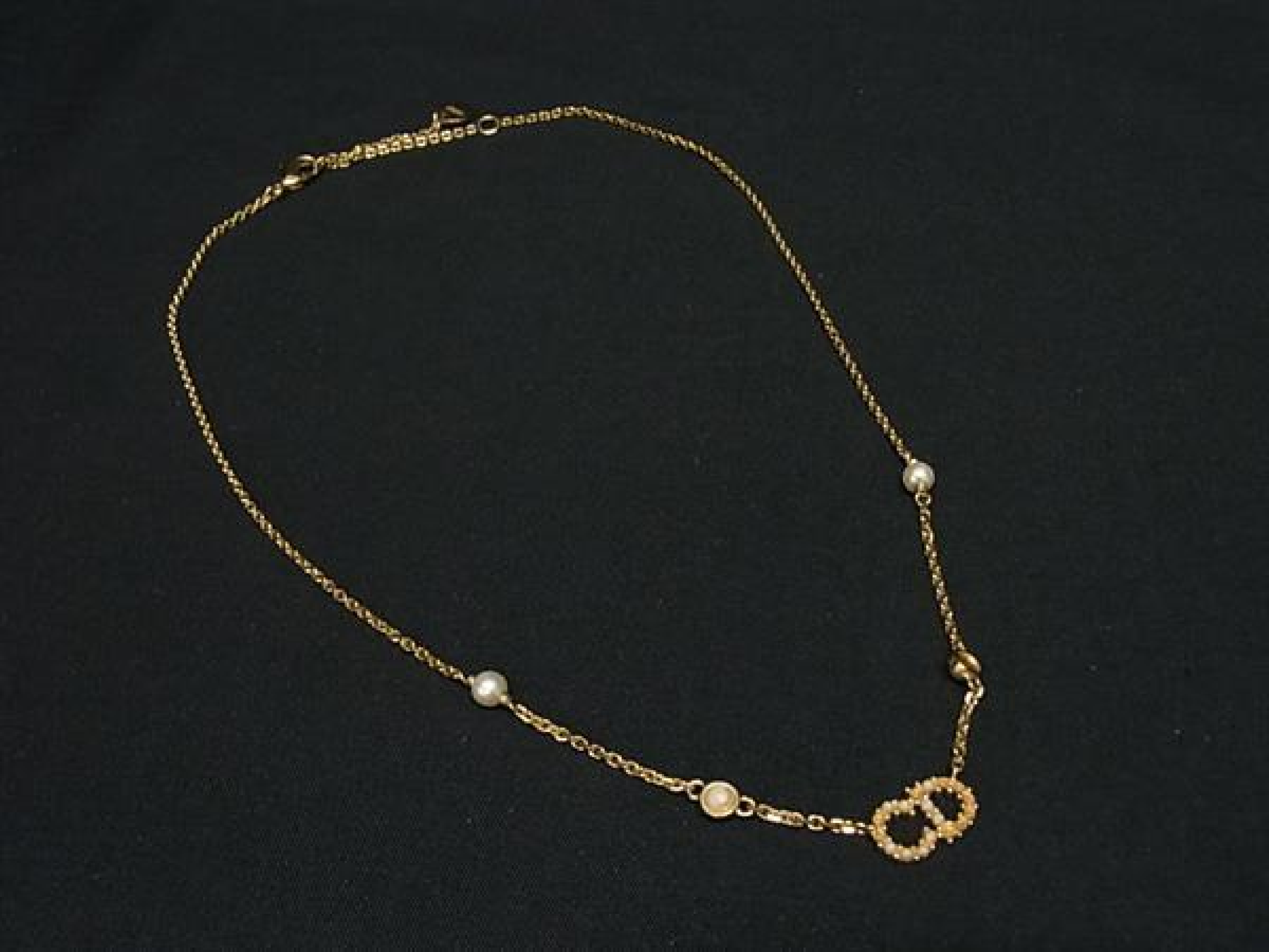 Vintage Pearl Necklace, Women's Accessory, Gold Tone, FY3891 Necklace