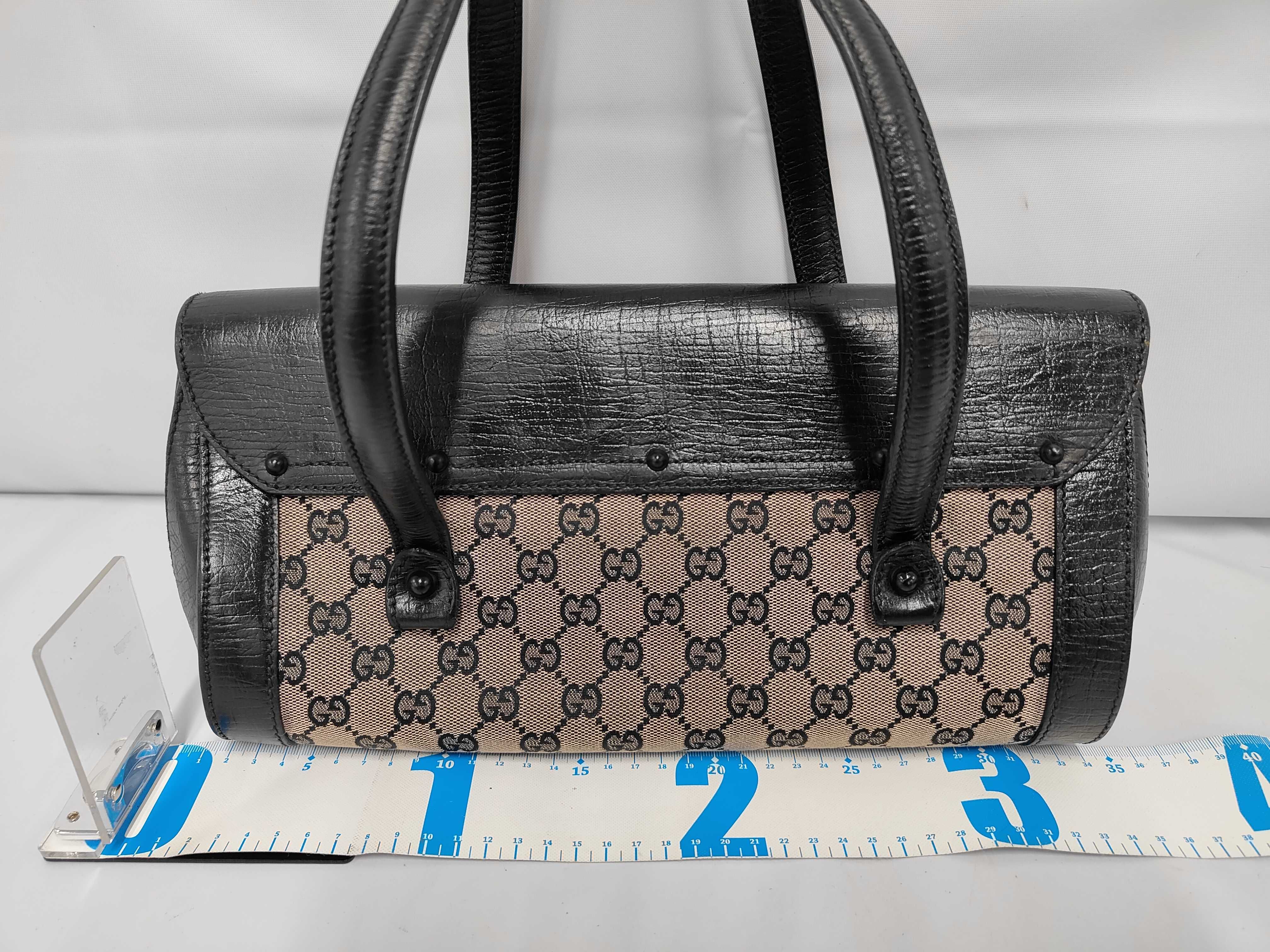Bamboo Handbag, Black Handbag — view 2