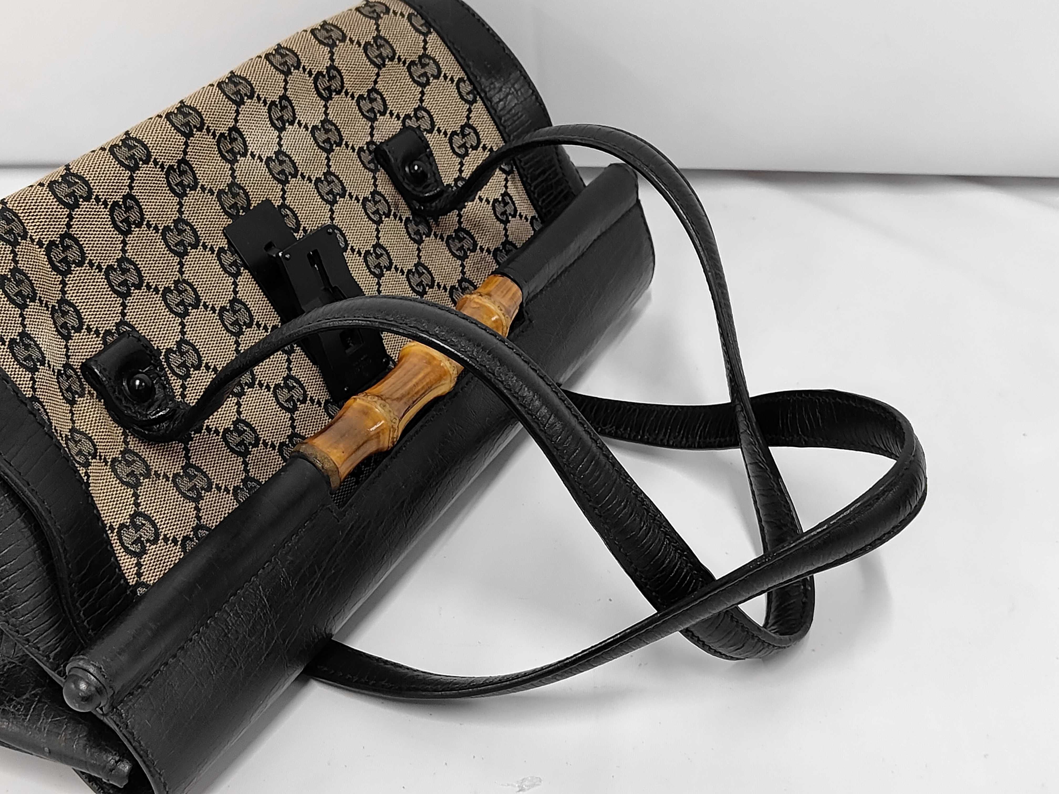Bamboo Handbag, Black Handbag — view 5