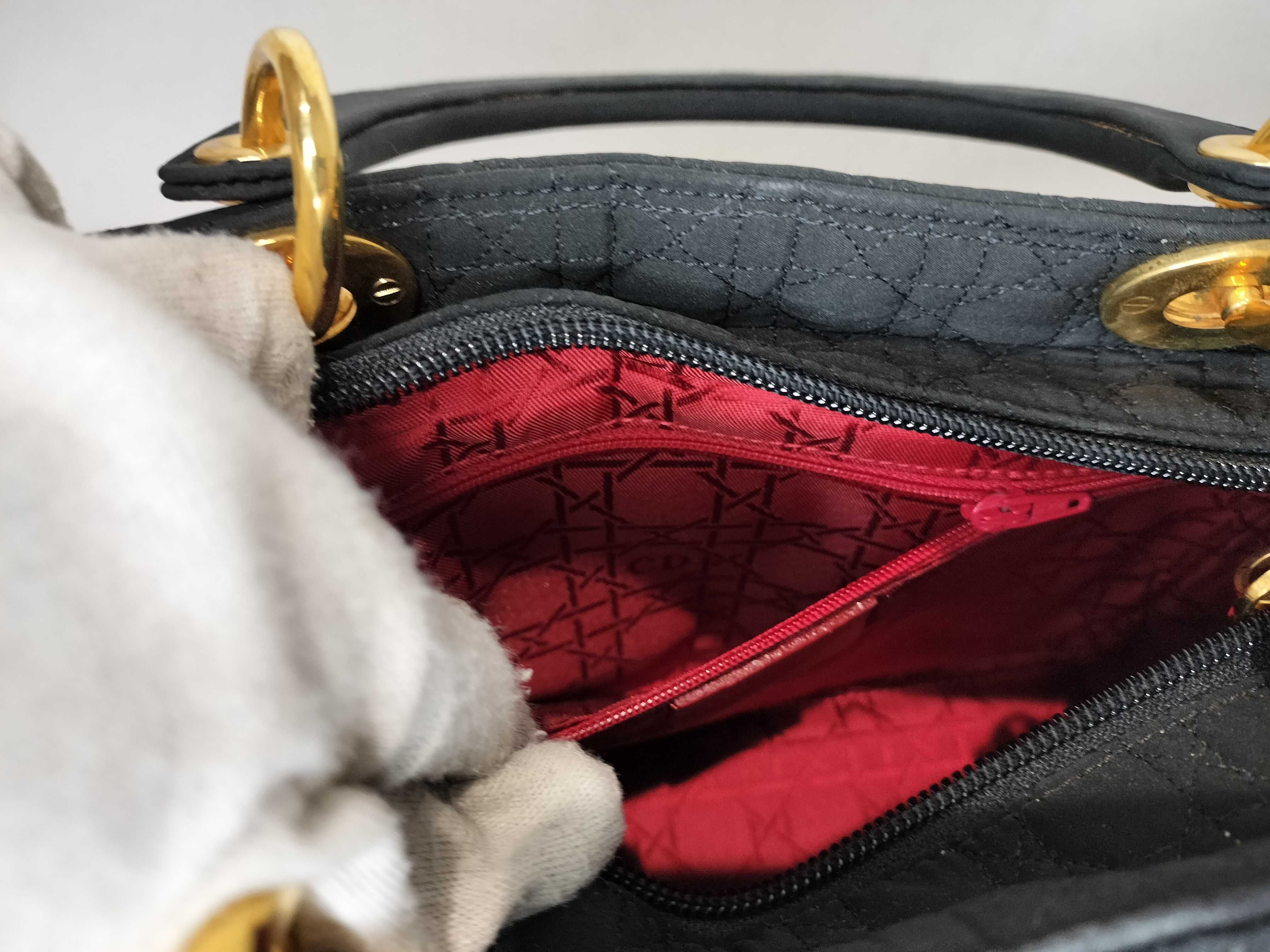 Lady Dior Cannage Nylon Bag Handbag — view 11