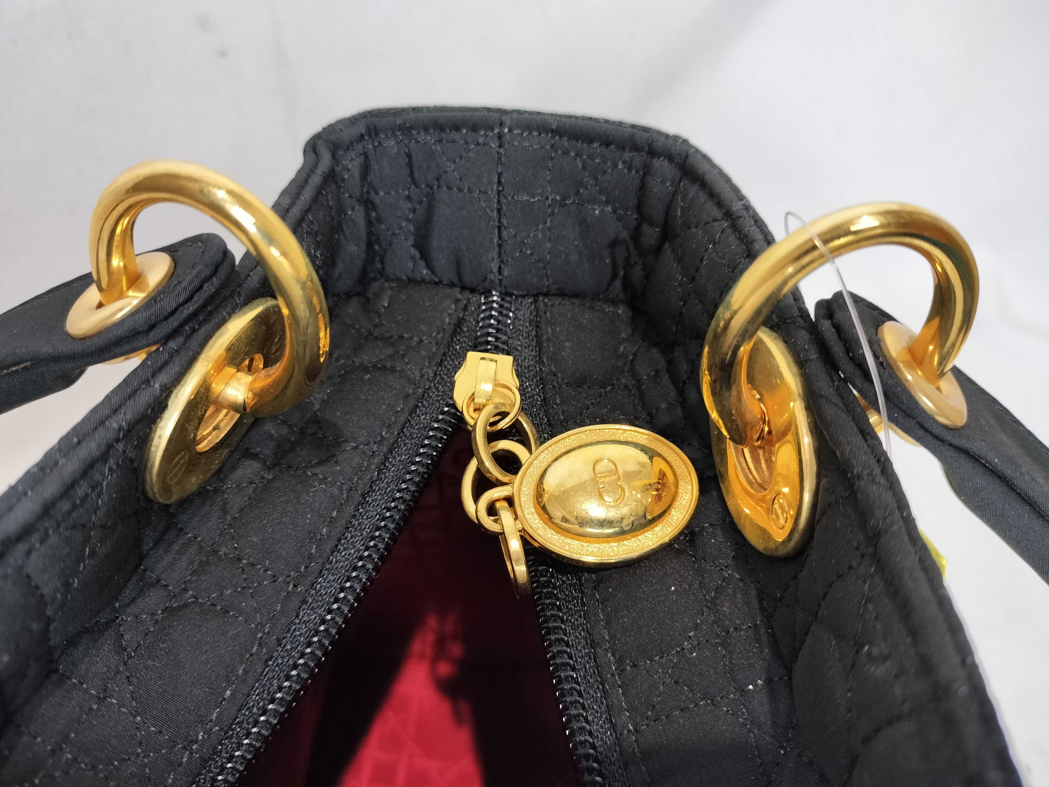Lady Dior Cannage Nylon Bag Handbag — view 10