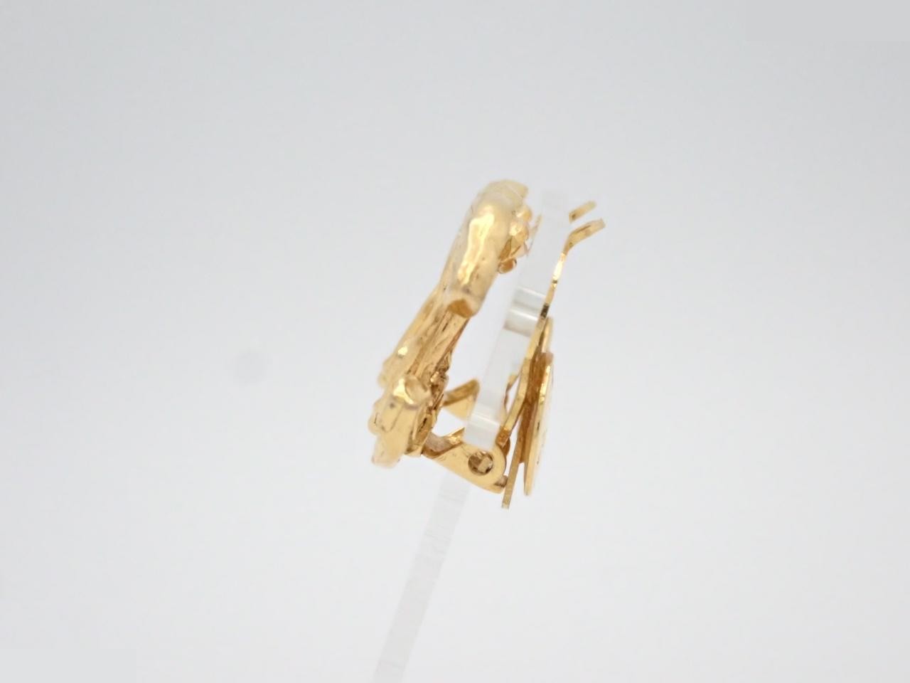 Coco Mark Gold Earrings — view 3