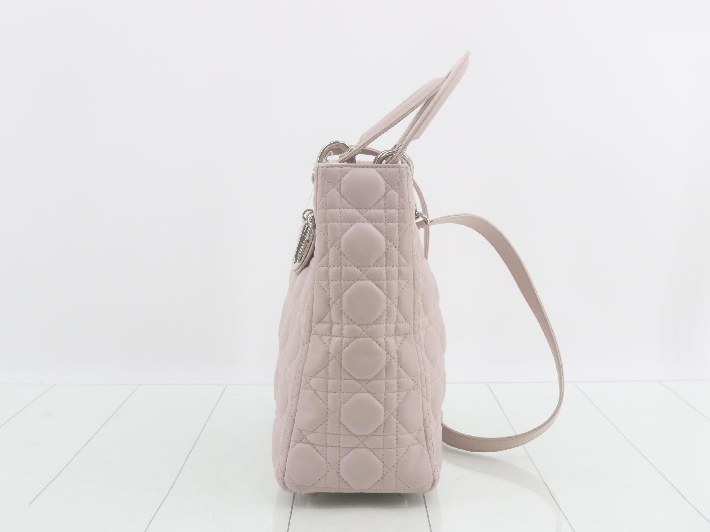Lady Dior Cannage Lamb 2-Way Shoulder/Handbag — view 4