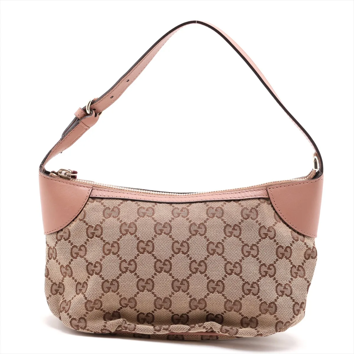 GG Canvas Shoulder Bag, Beige x Pink, 224093