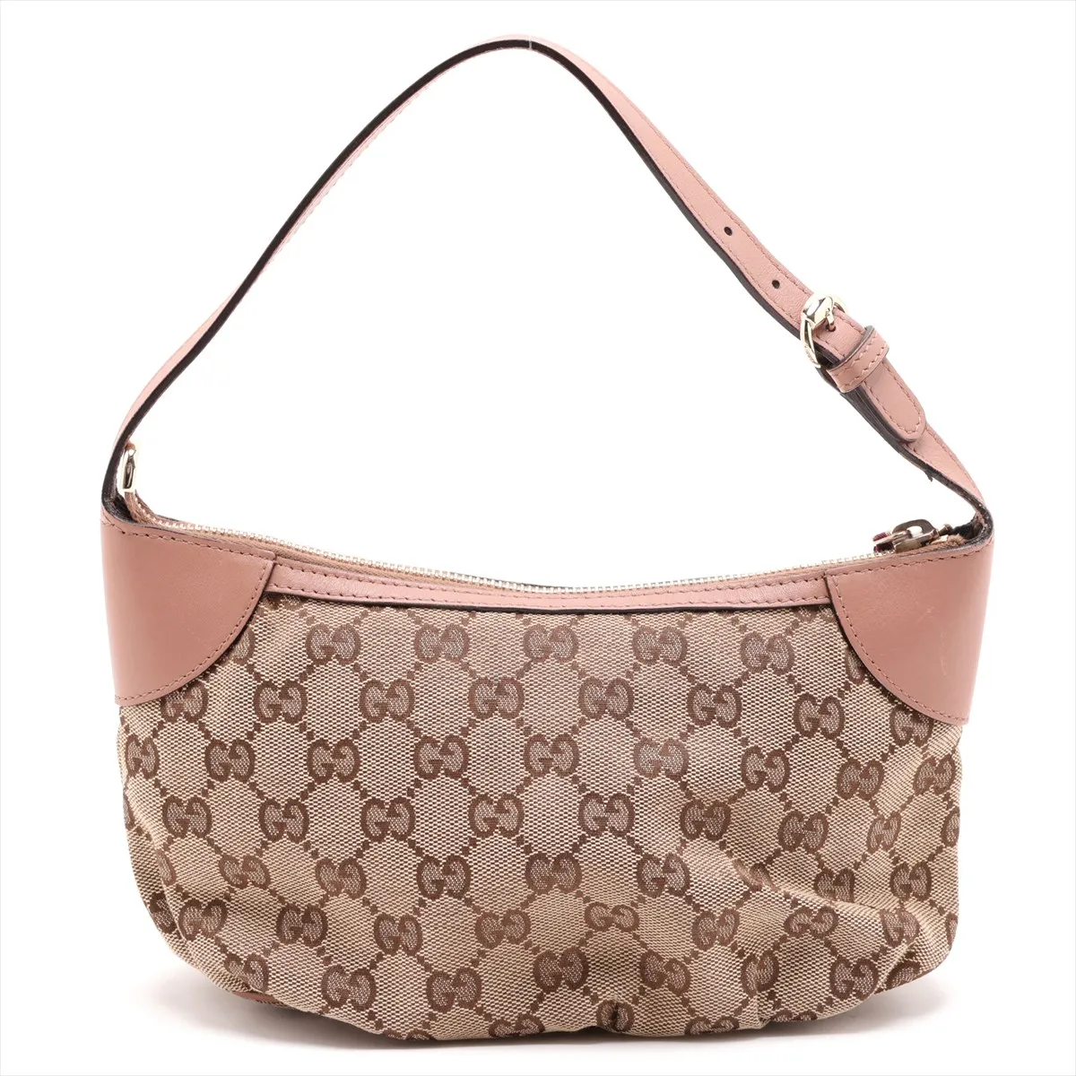 GG Canvas Shoulder Bag, Beige x Pink, 224093 — view 2