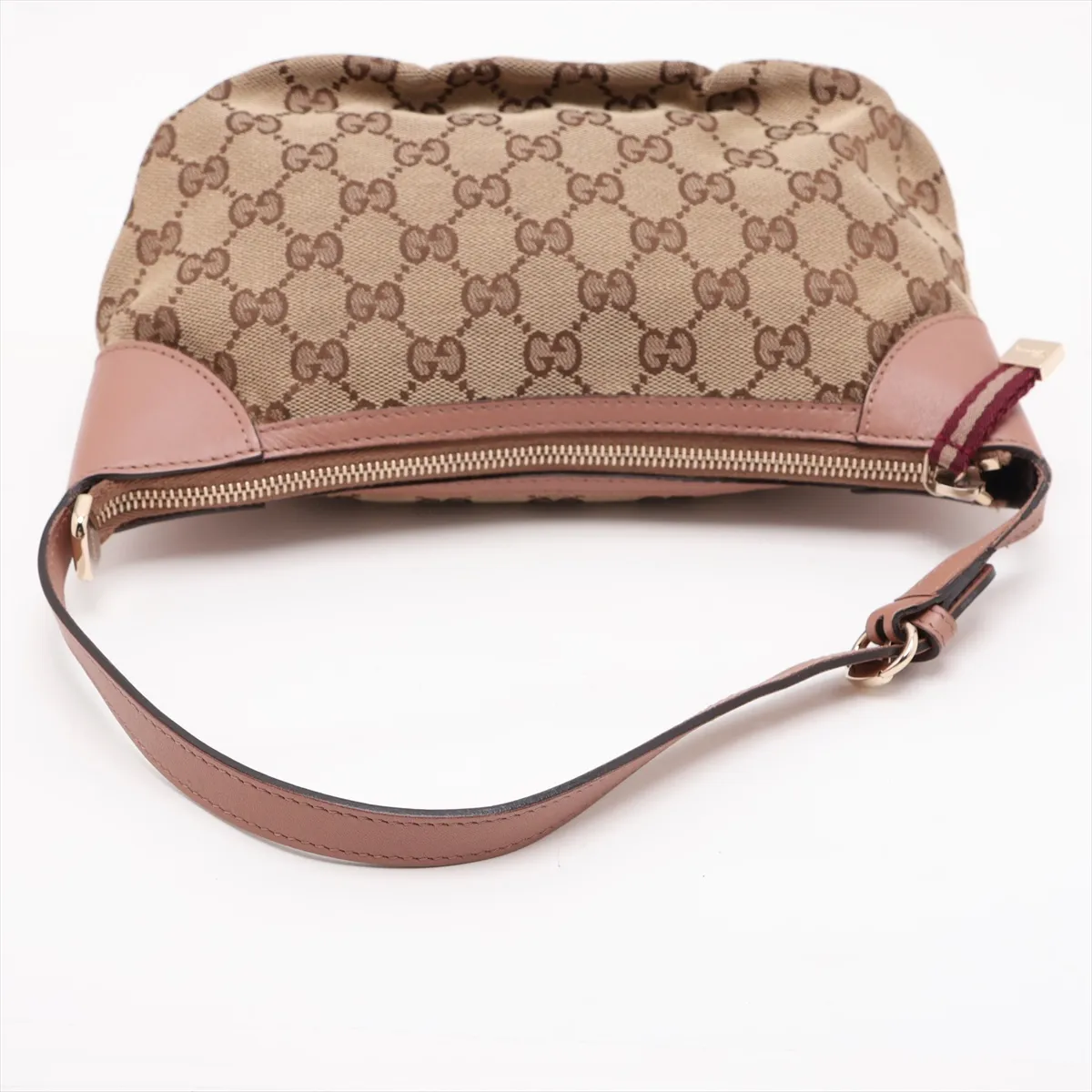 GG Canvas Shoulder Bag, Beige x Pink, 224093 — view 5