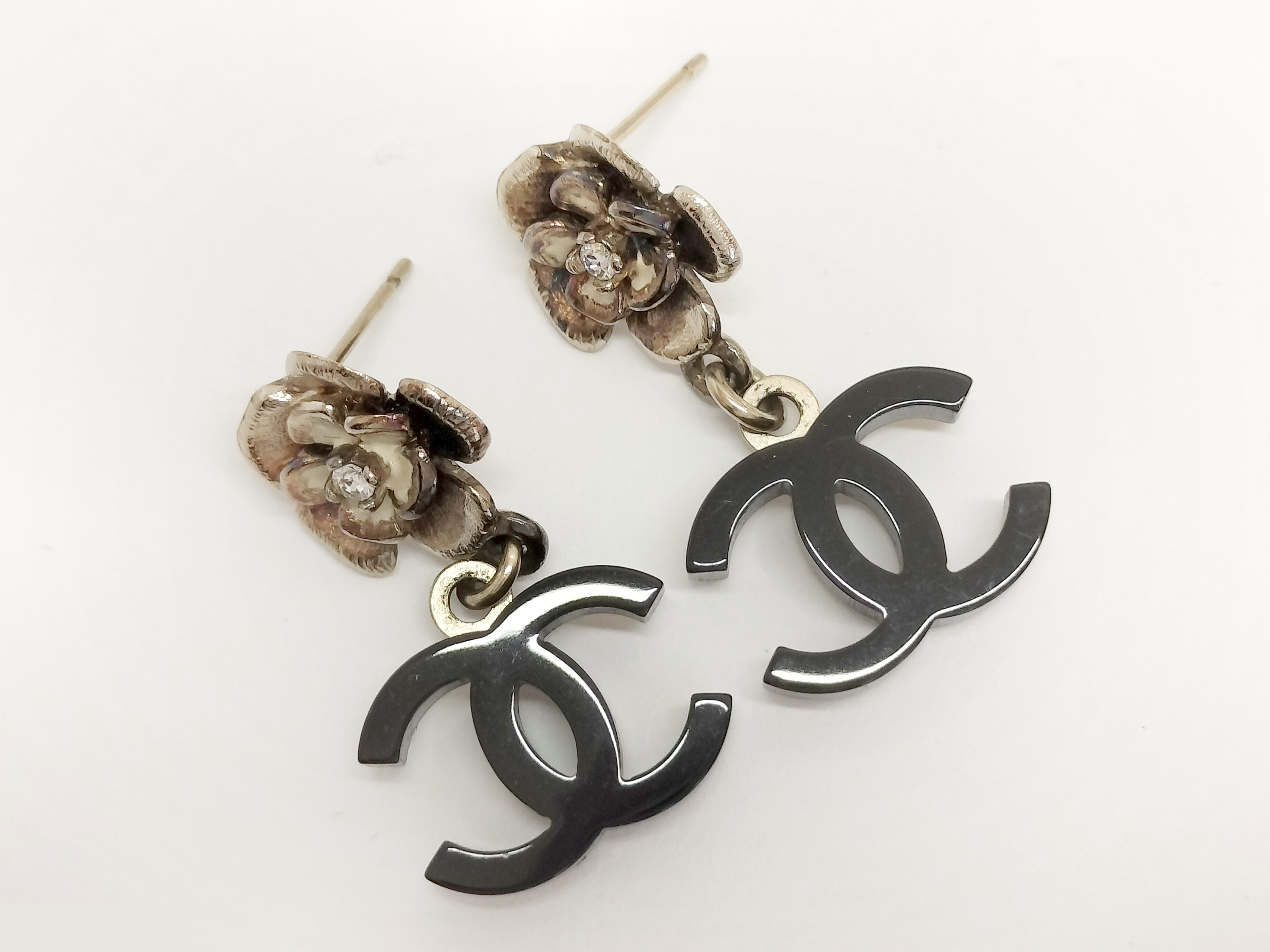 Coco Camellia Gold Earrings — view 7