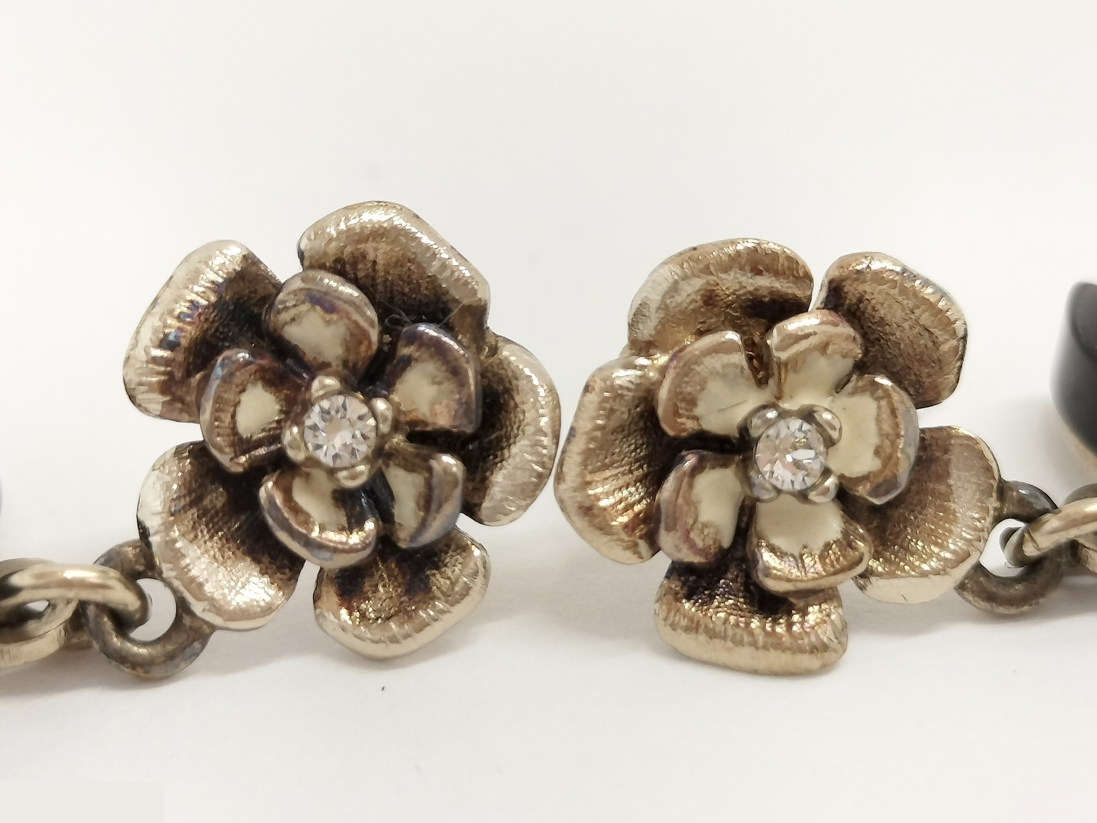 Coco Camellia Gold Earrings — view 8