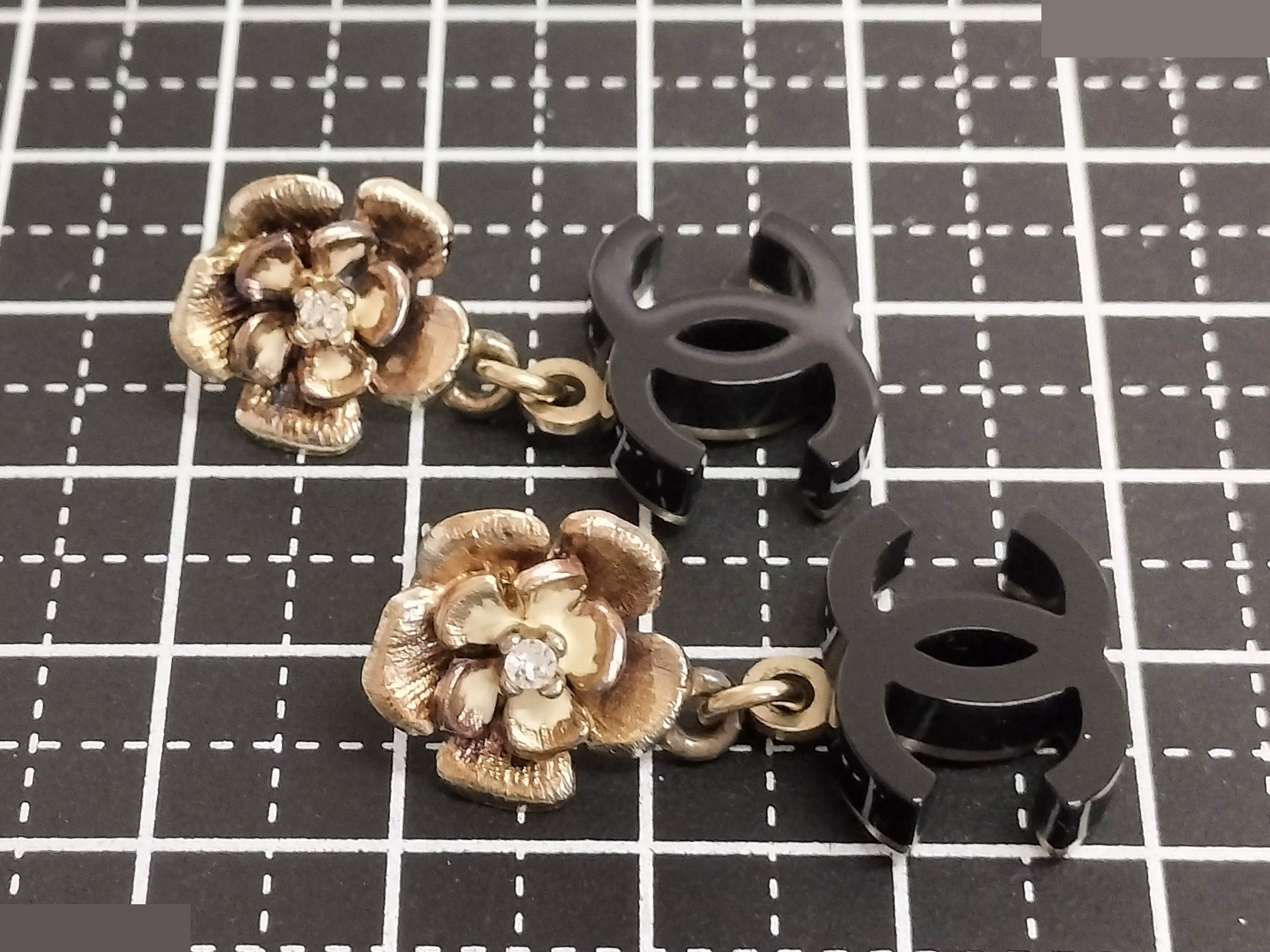Coco Camellia Gold Earrings — view 9