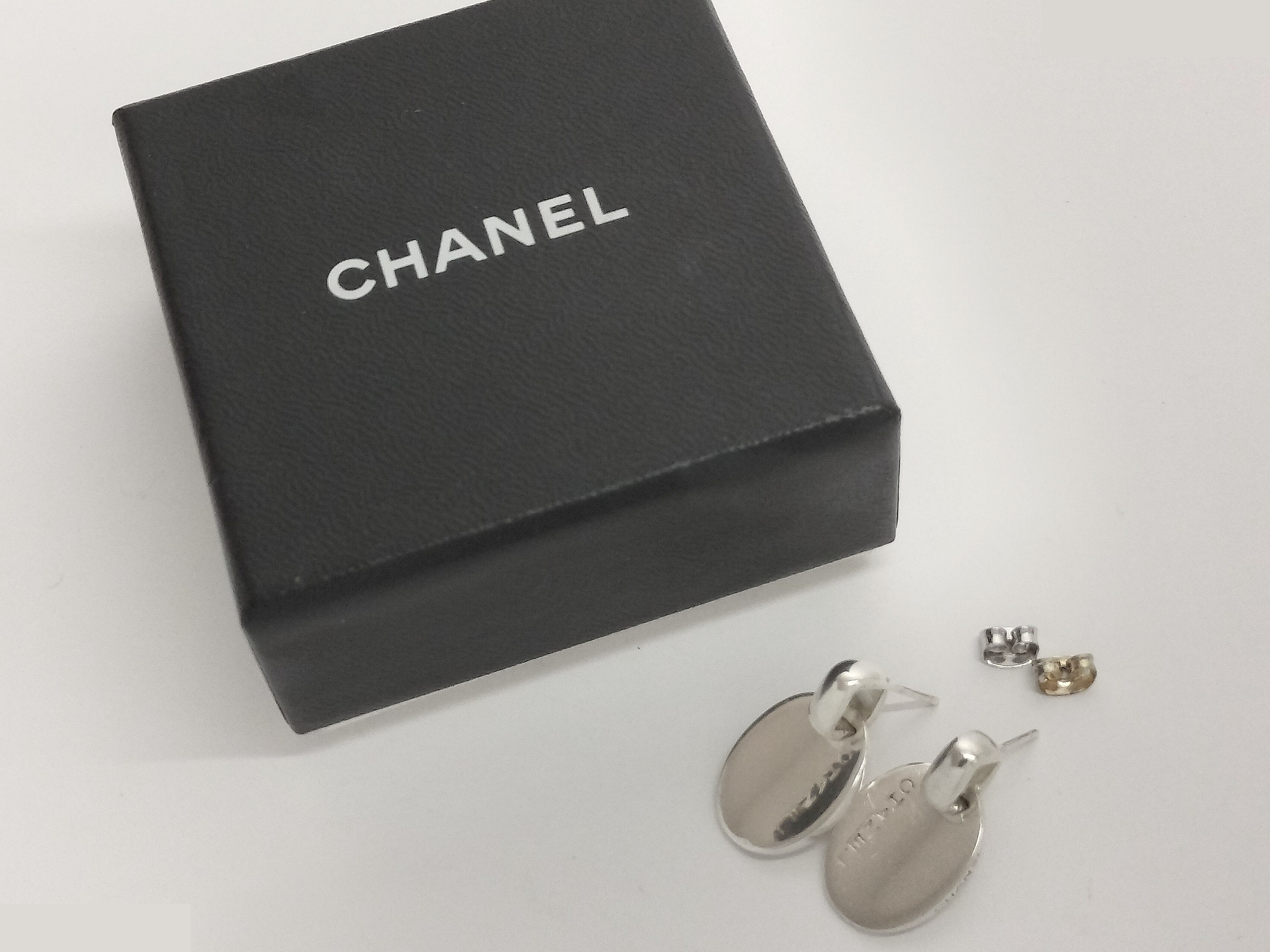 Logo 925/8.6g Silver Earrings — view 2