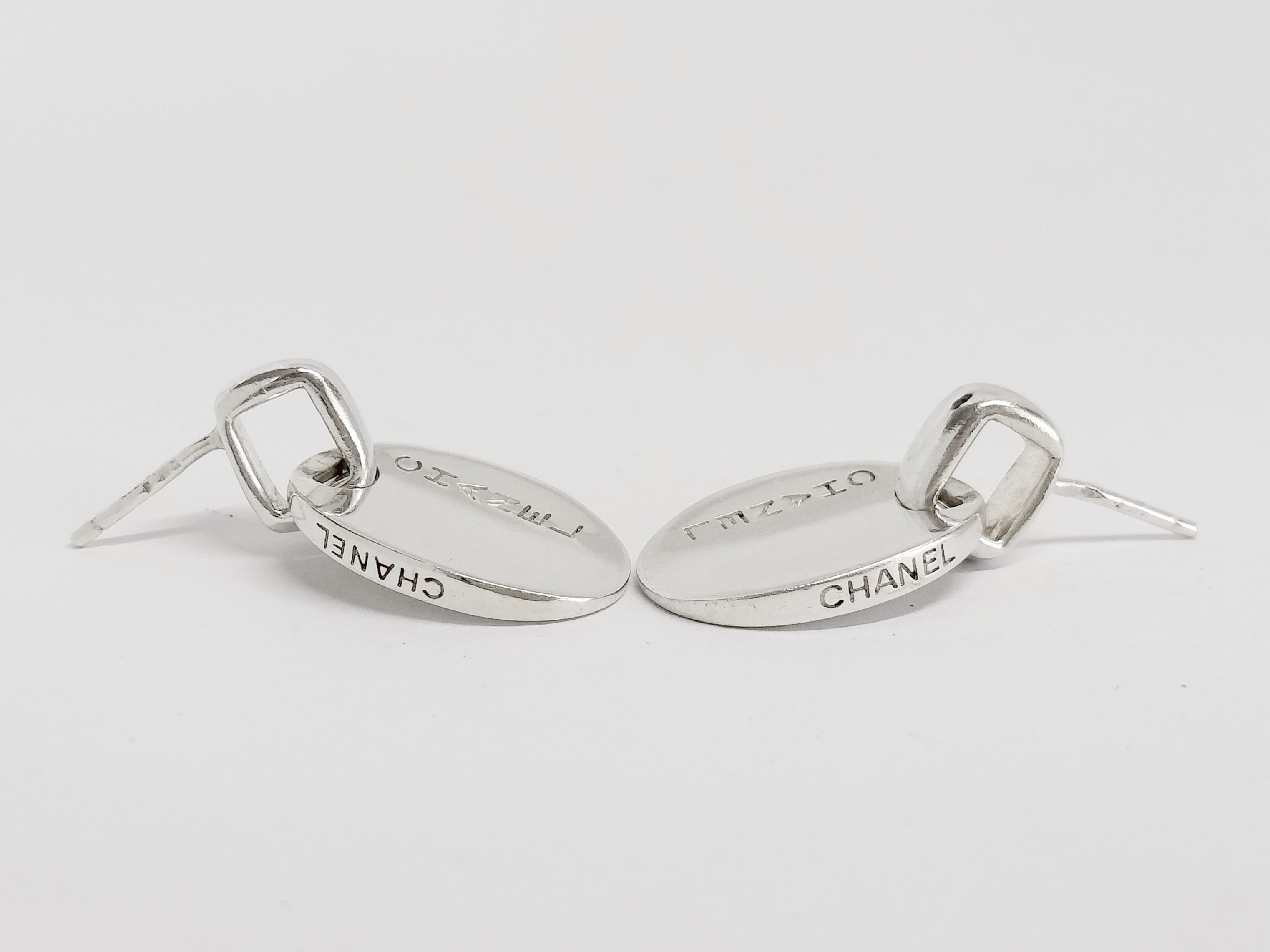 Logo 925/8.6g Silver Earrings — view 4