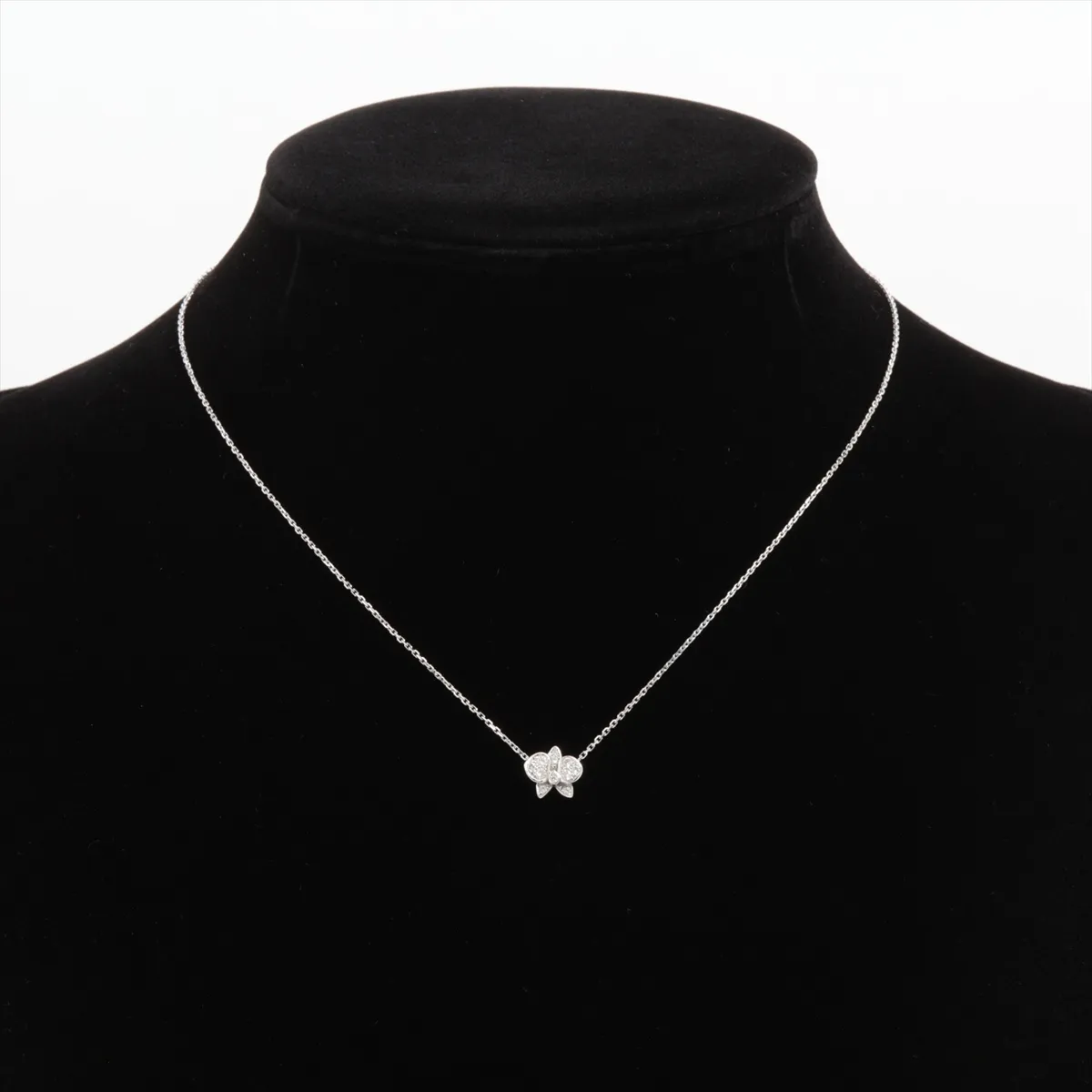Caresse d'Orchidées Cartier Diamond Necklace 750 (WG) 2.9g TJ8595 — view 5