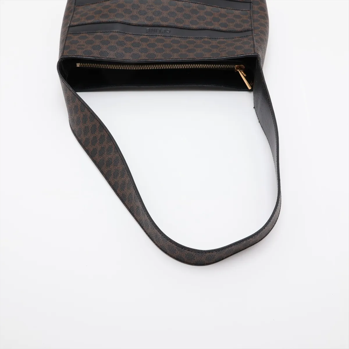 Macadam PVC x Leather Shoulder Bag, Black — view 5