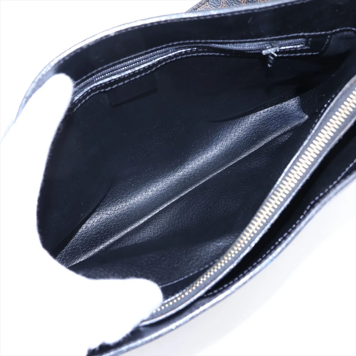 Macadam PVC x Leather Shoulder Bag, Black — view 8