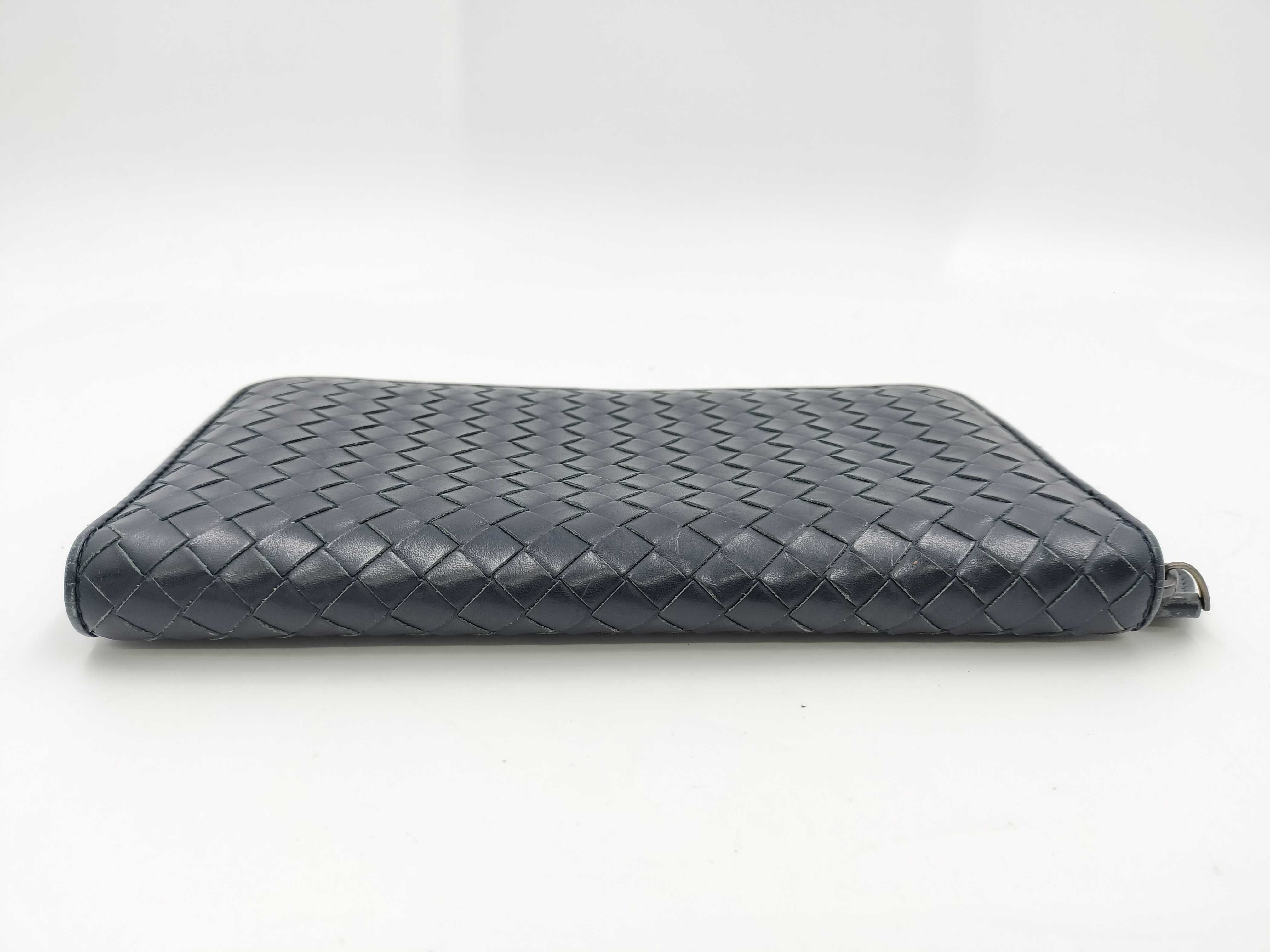 Intrecciato Round Zipper Long Wallet — view 3