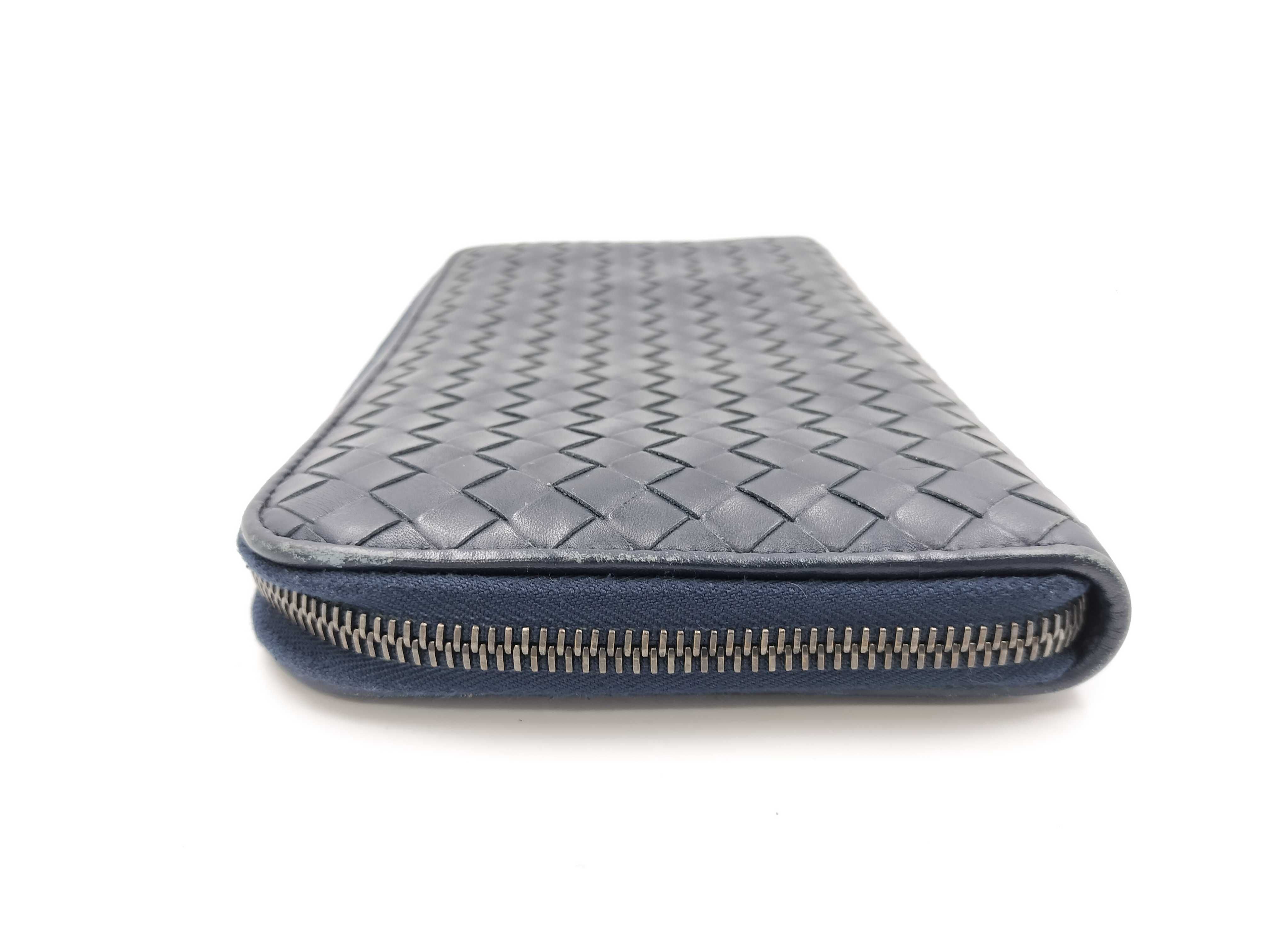 Intrecciato Round Zipper Long Wallet — view 4