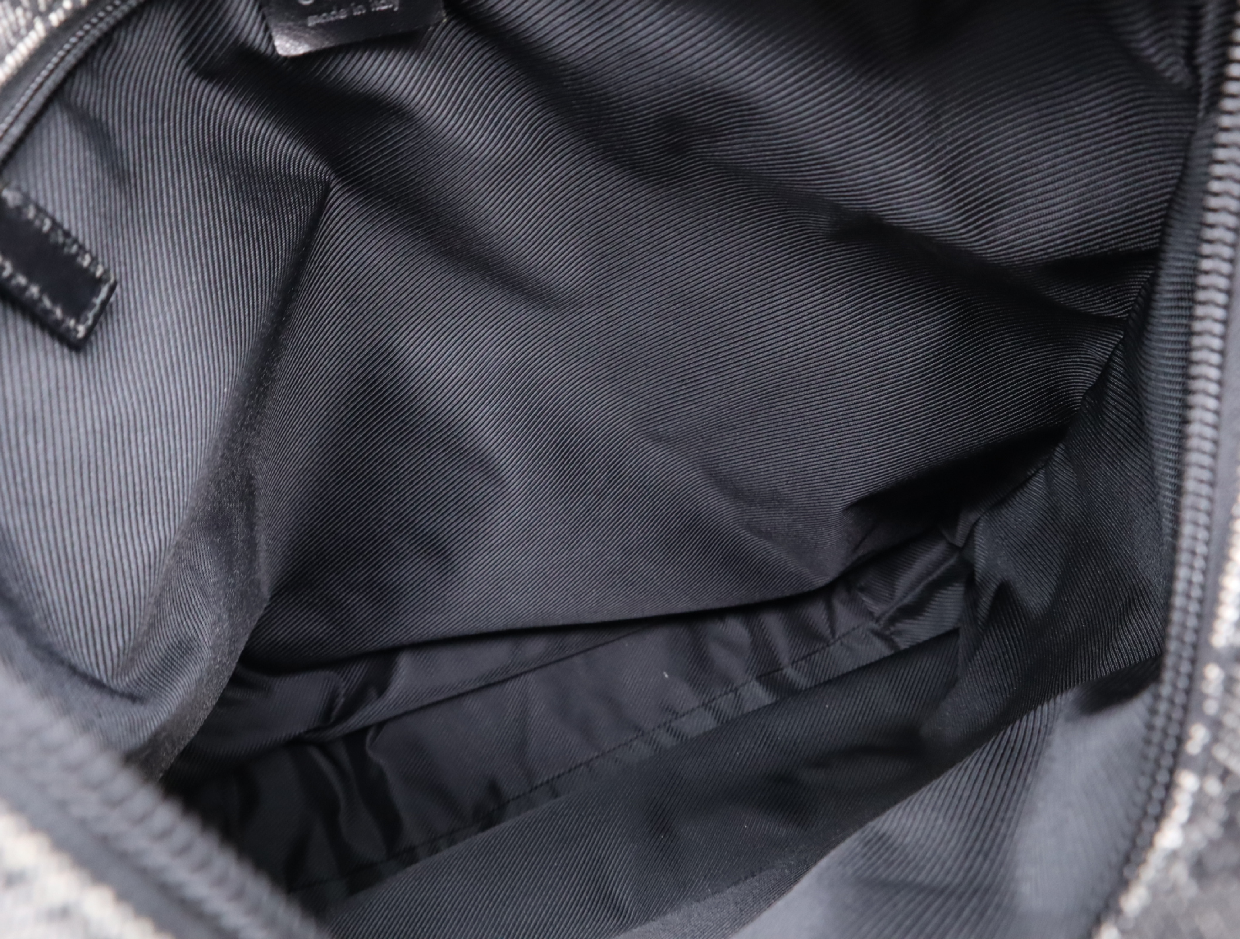 28892 Canvas Tote Bag, Black, Silver Hardware — view 13
