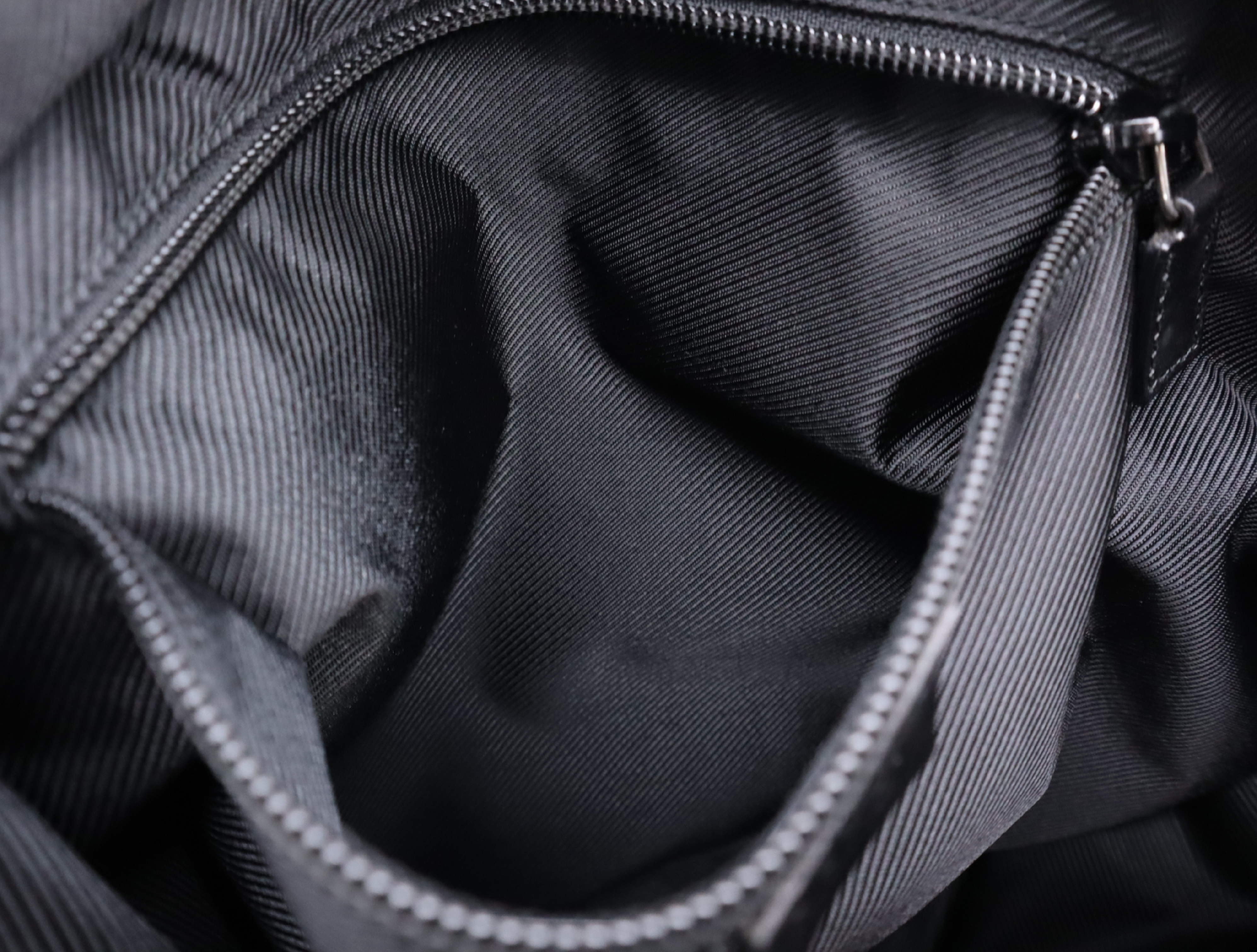 28892 Canvas Tote Bag, Black, Silver Hardware — view 14