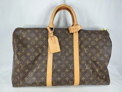 Monogram Keepall 50 M41426 FL0041 Brown Boston Bag