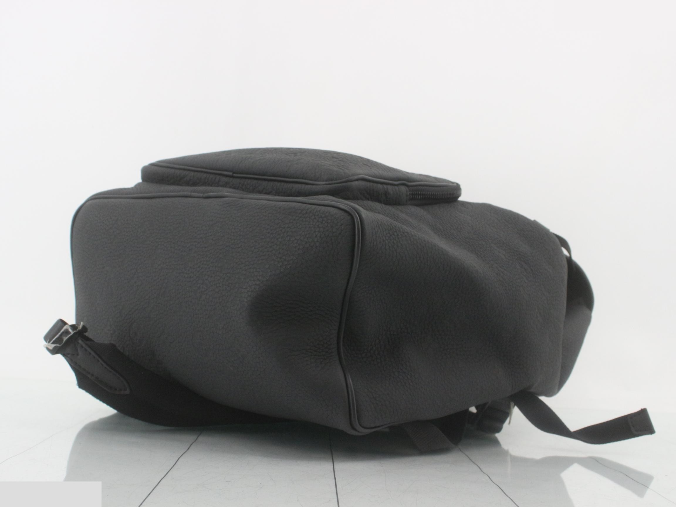 Montsouris Backpack, Embossed, Noir, Empreinte, RFID — view 6