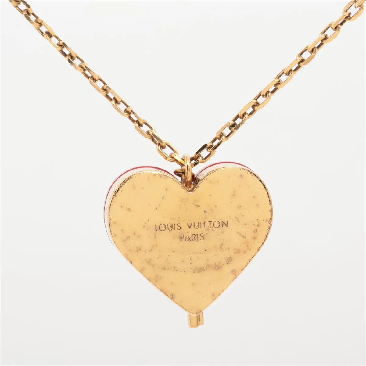 M66516 Pendant Lockme LE1111 Necklace, GP Gold. Shows signs of wear, — view 2