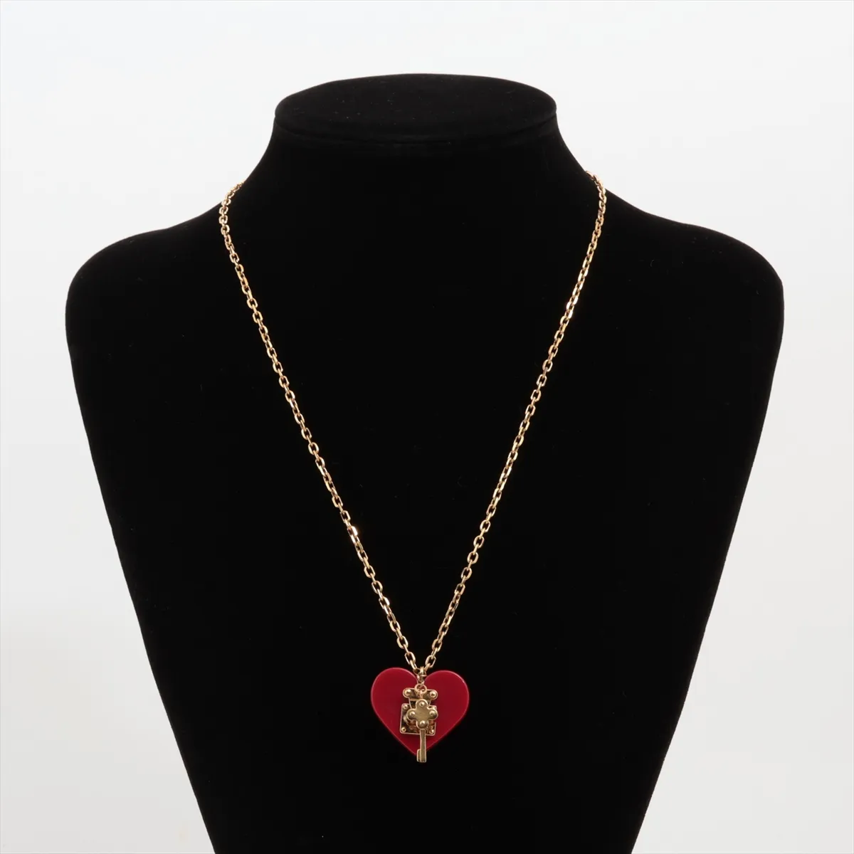 M66516 Pendant Lockme LE1111 Necklace, GP Gold. Shows signs of wear, — view 5