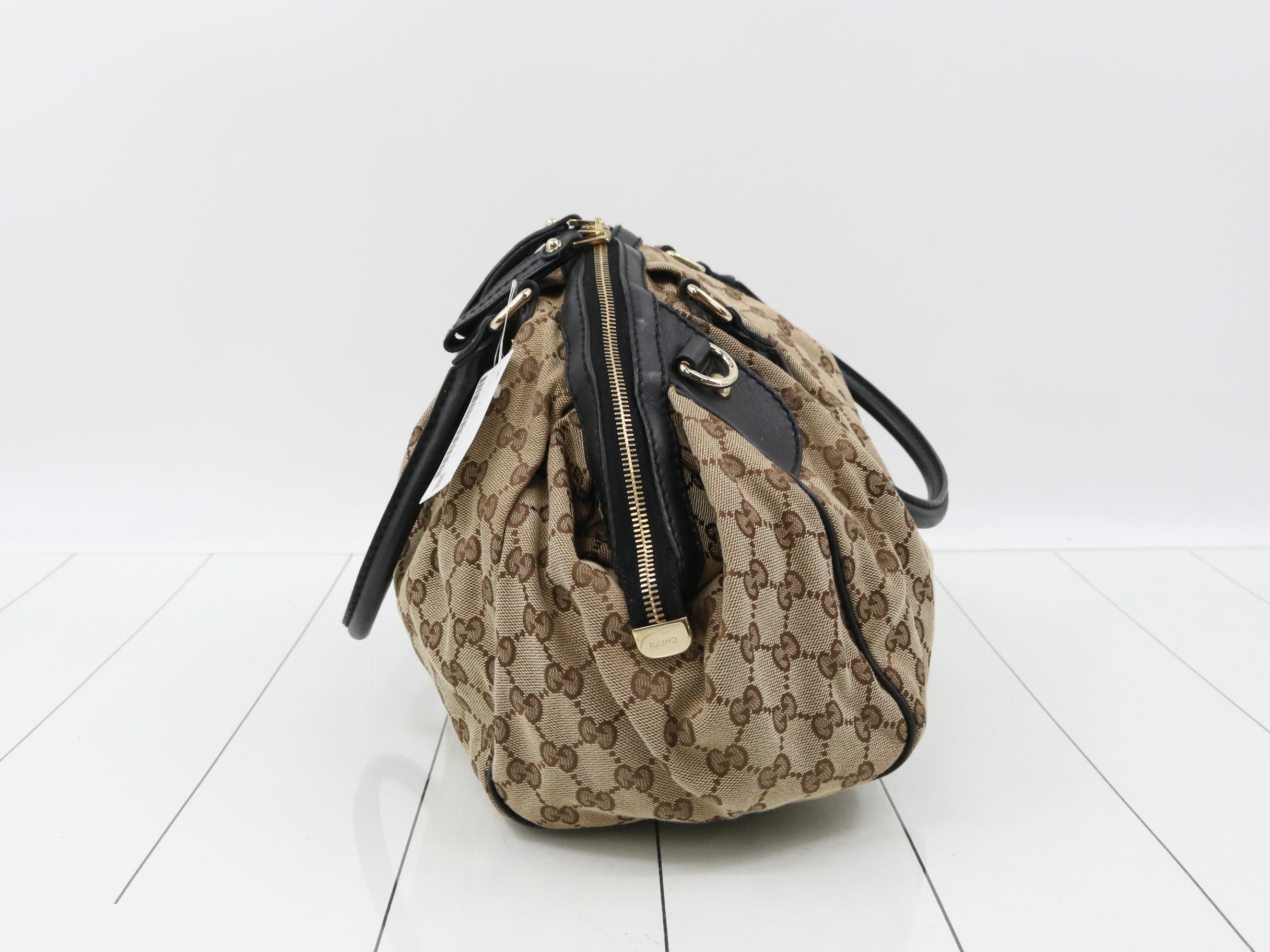 Sukey GG Canvas Leather Handbag — view 3