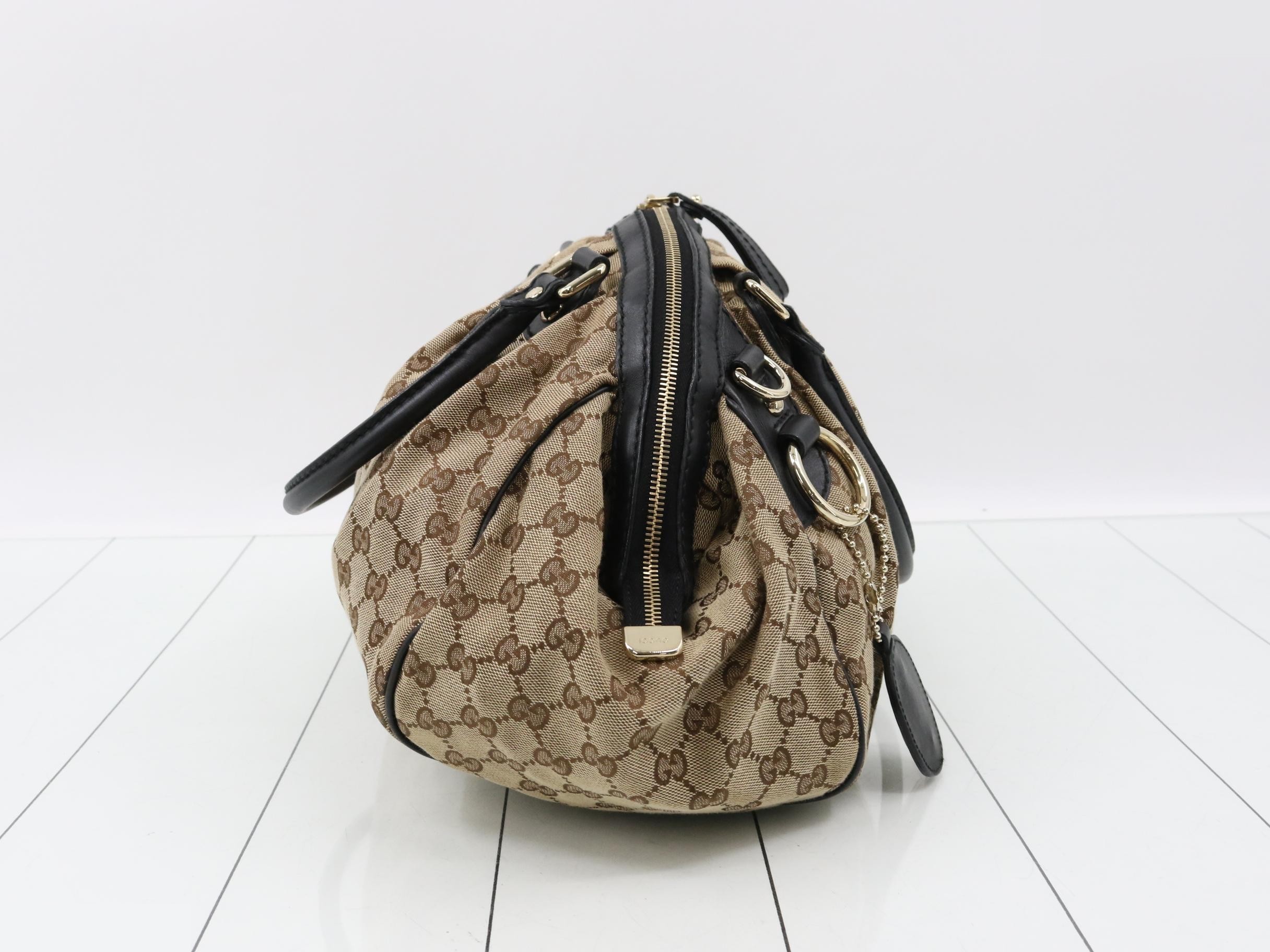Sukey GG Canvas Leather Handbag — view 4