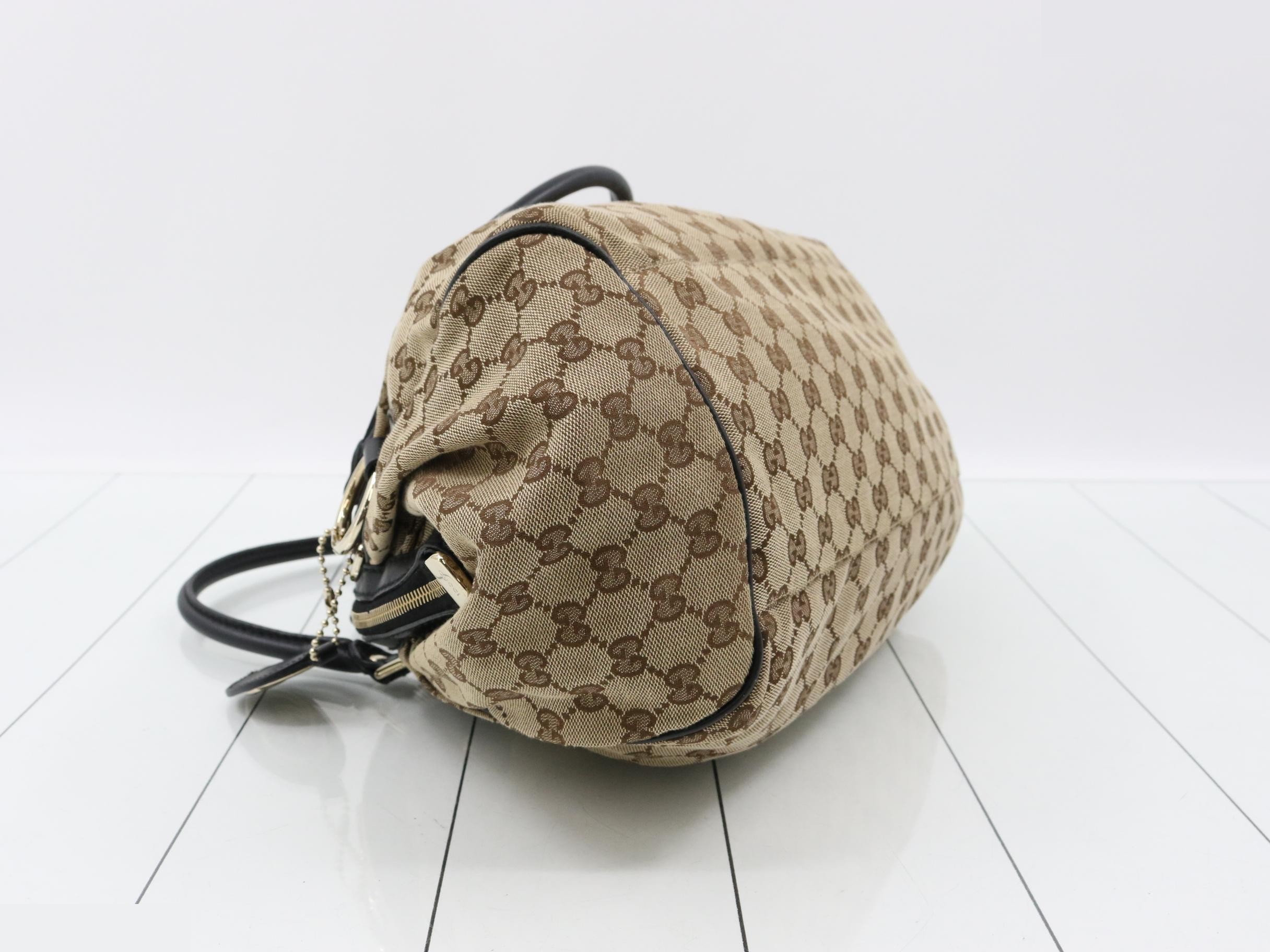 Sukey GG Canvas Leather Handbag — view 5