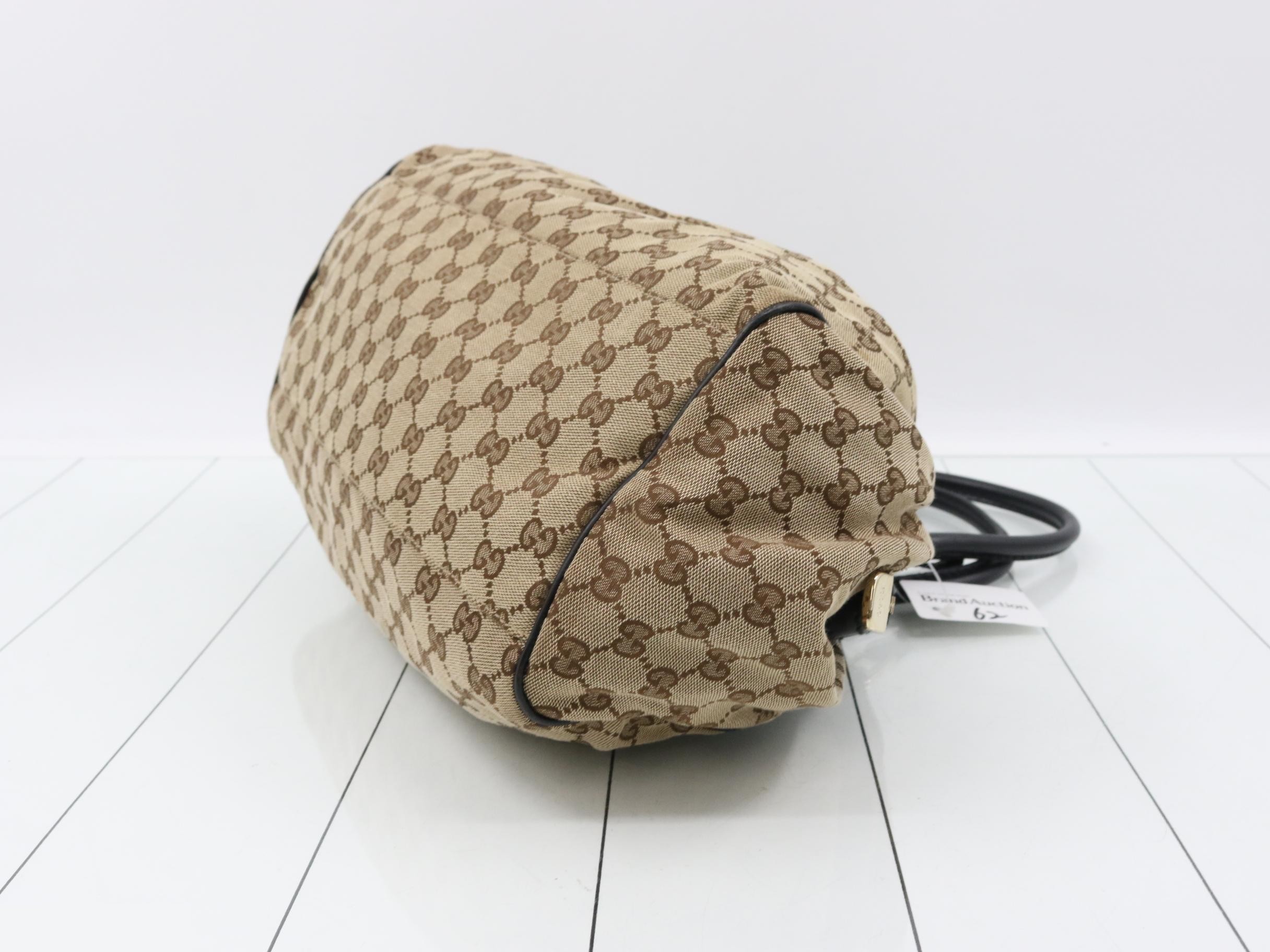 Sukey GG Canvas Leather Handbag — view 6