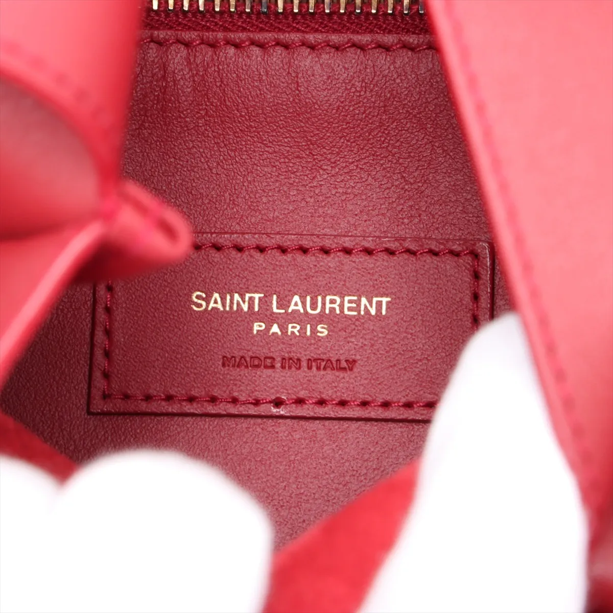 LE 5 A 7 Leather Shoulder Bag, Red, 713938 — view 7