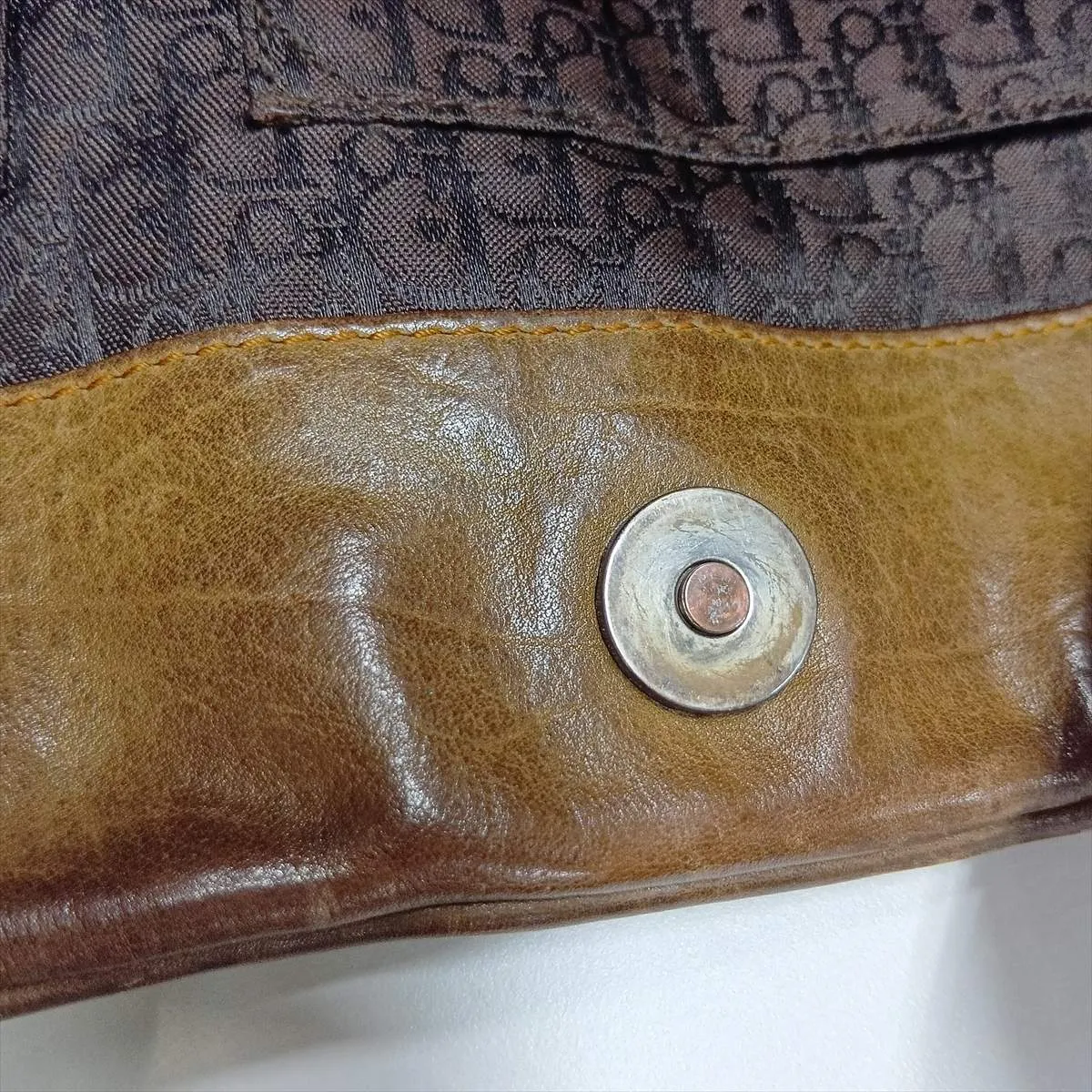 Gaucho Leather Handbag, Brown — view 12
