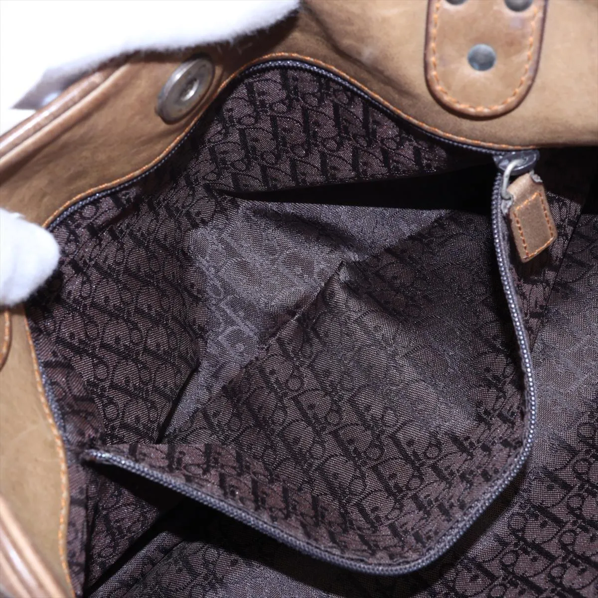 Gaucho Leather Handbag, Brown — view 10