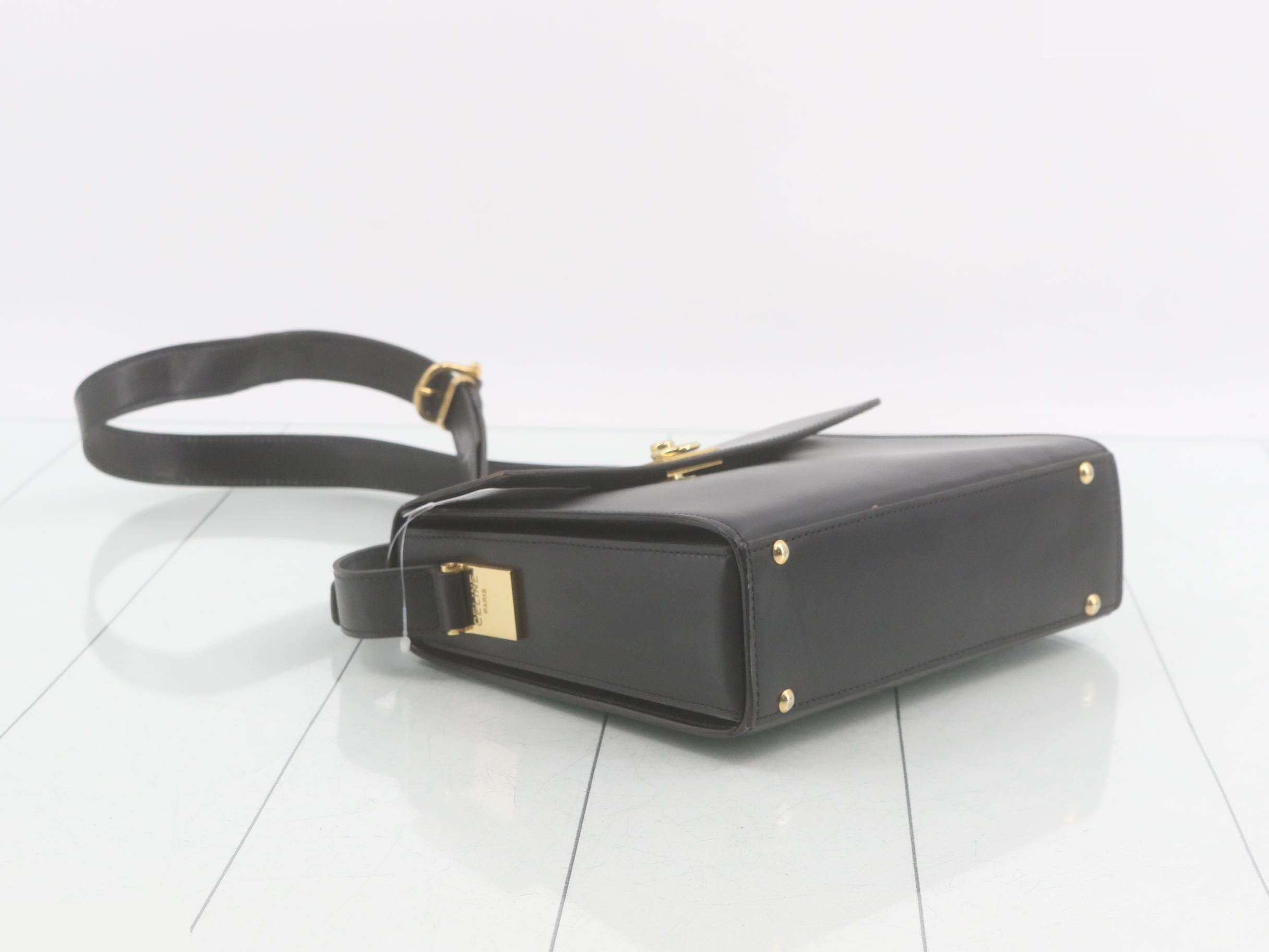 Gancini Box Bag, Calfskin, Black, 20 x 18 x 6 cm — view 5