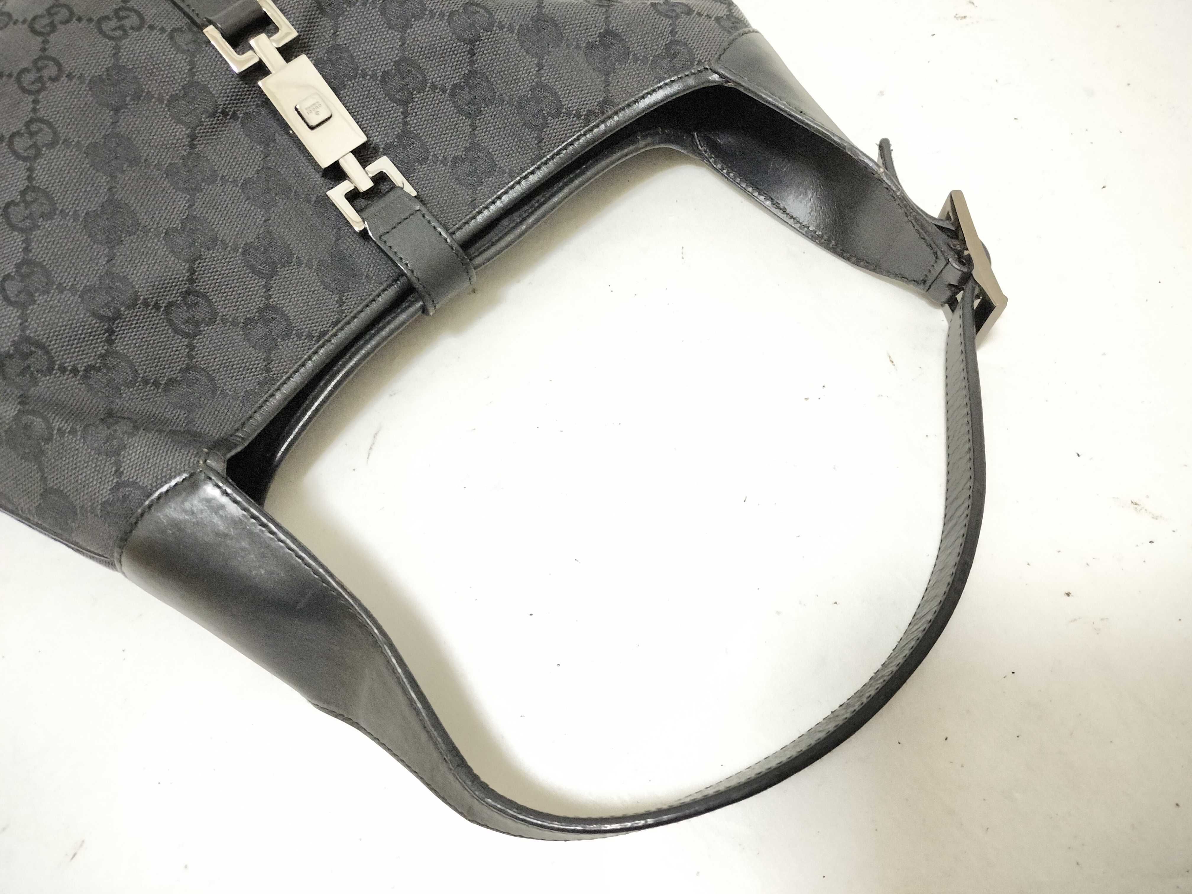 Jackie Gucci New Jackie Canvas Shoulder Bag Beige 0013306 Shoulder Bag — view 3