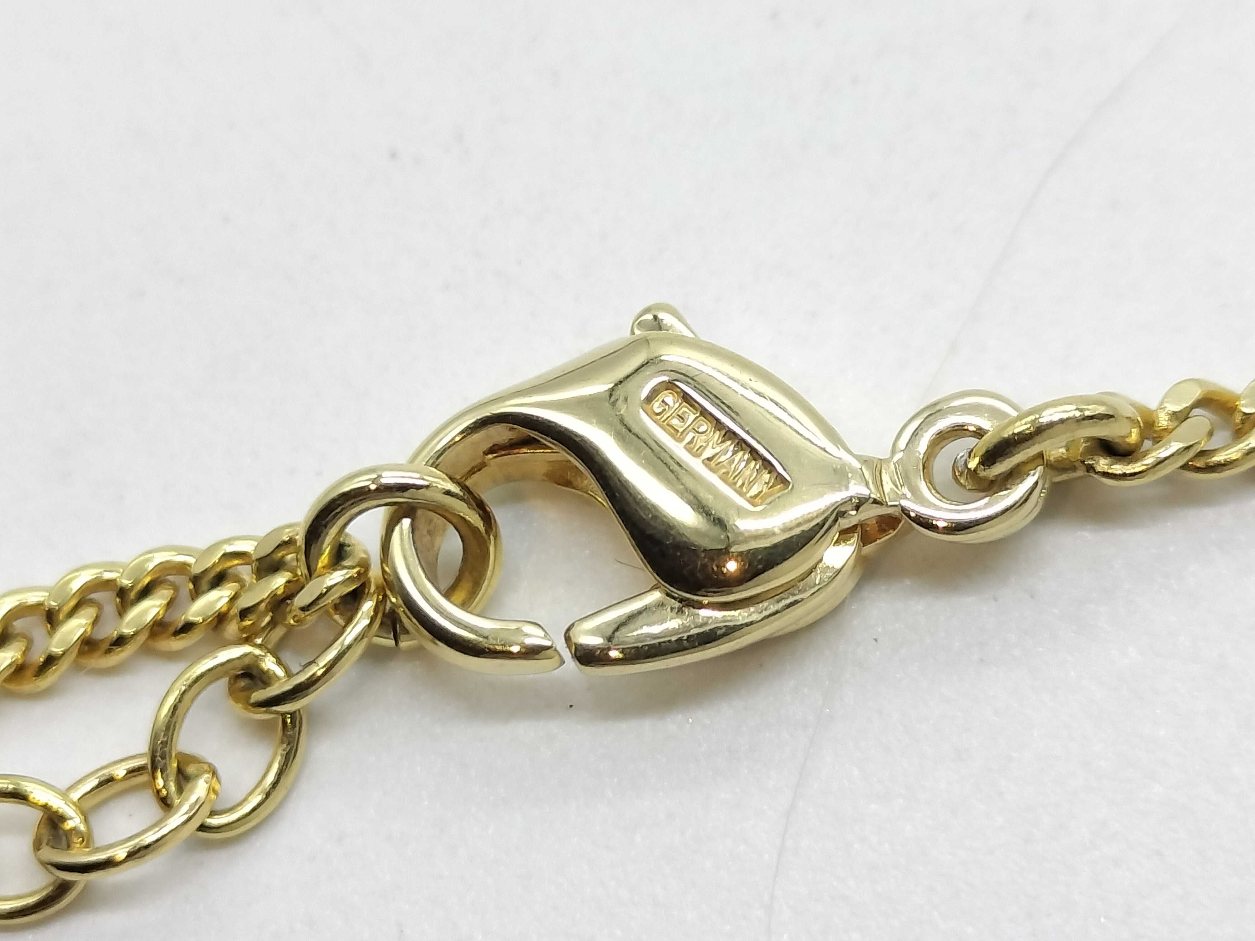 Gold Logo Stone Necklace/Earrings — view 9