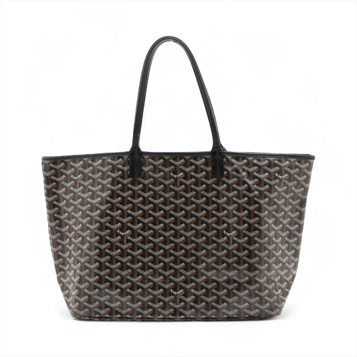 Saint Louis PM PVC x Leather Tote Bag, Black