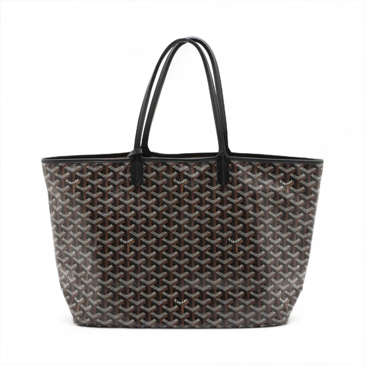 Saint Louis PM PVC x Leather Tote Bag, Black — view 2