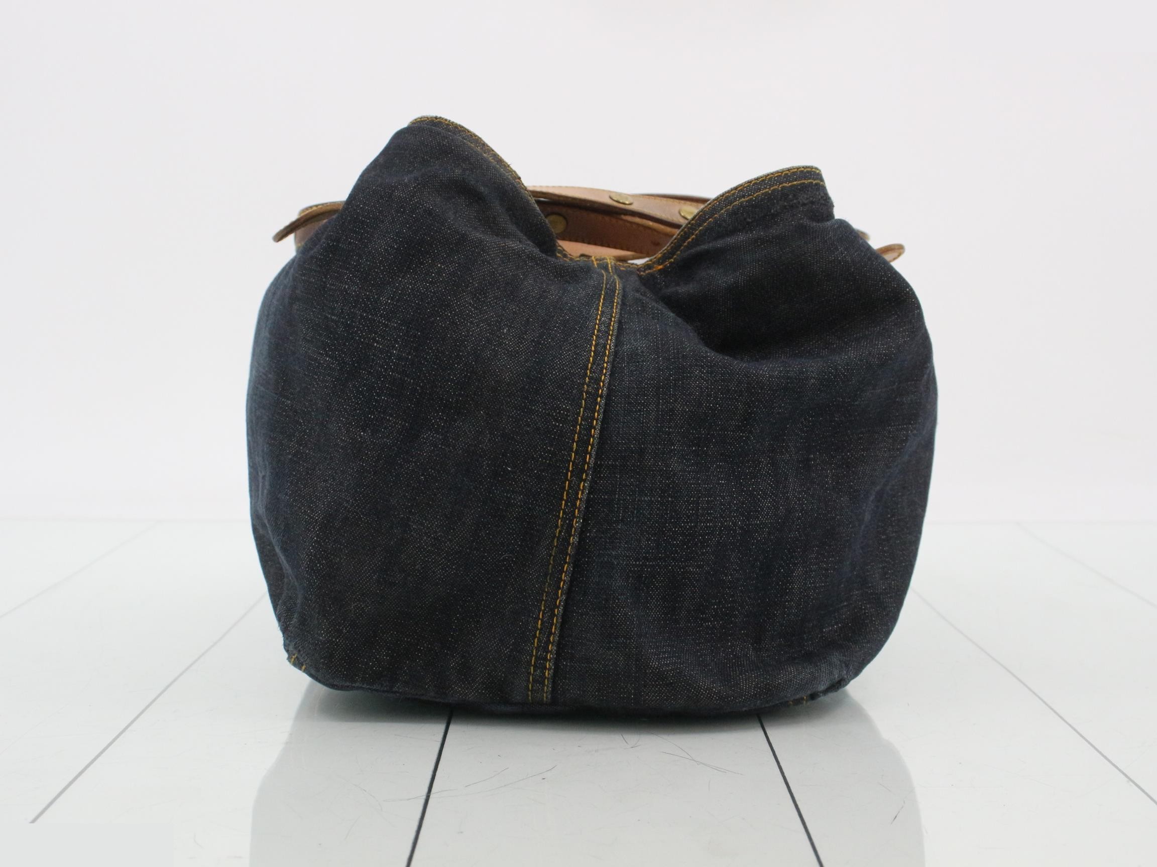 Archive Denim Studded Shoulder Bag — view 3
