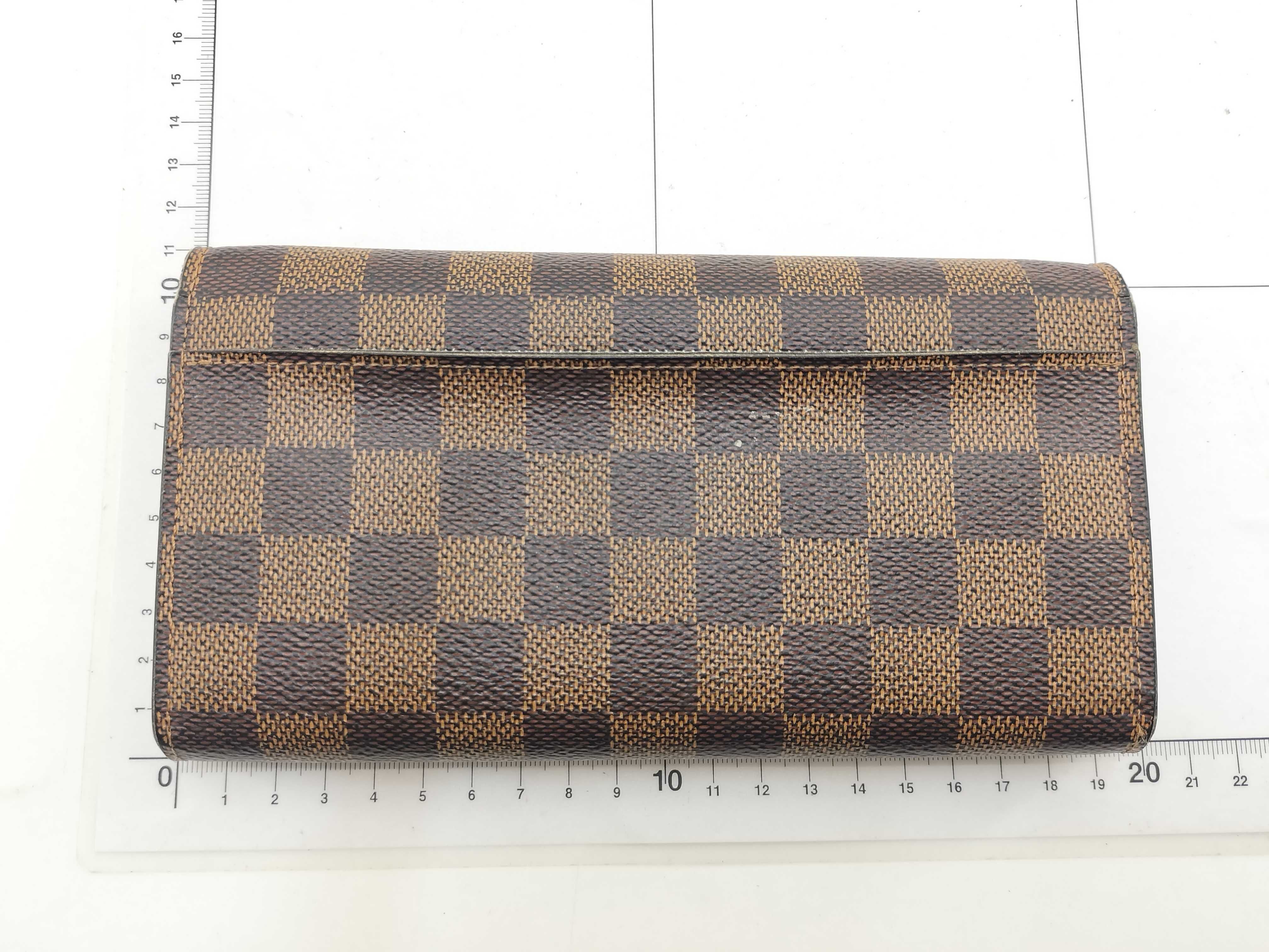 Damier N63209 Portefeuille Sarah Wallet with Initials — view 2