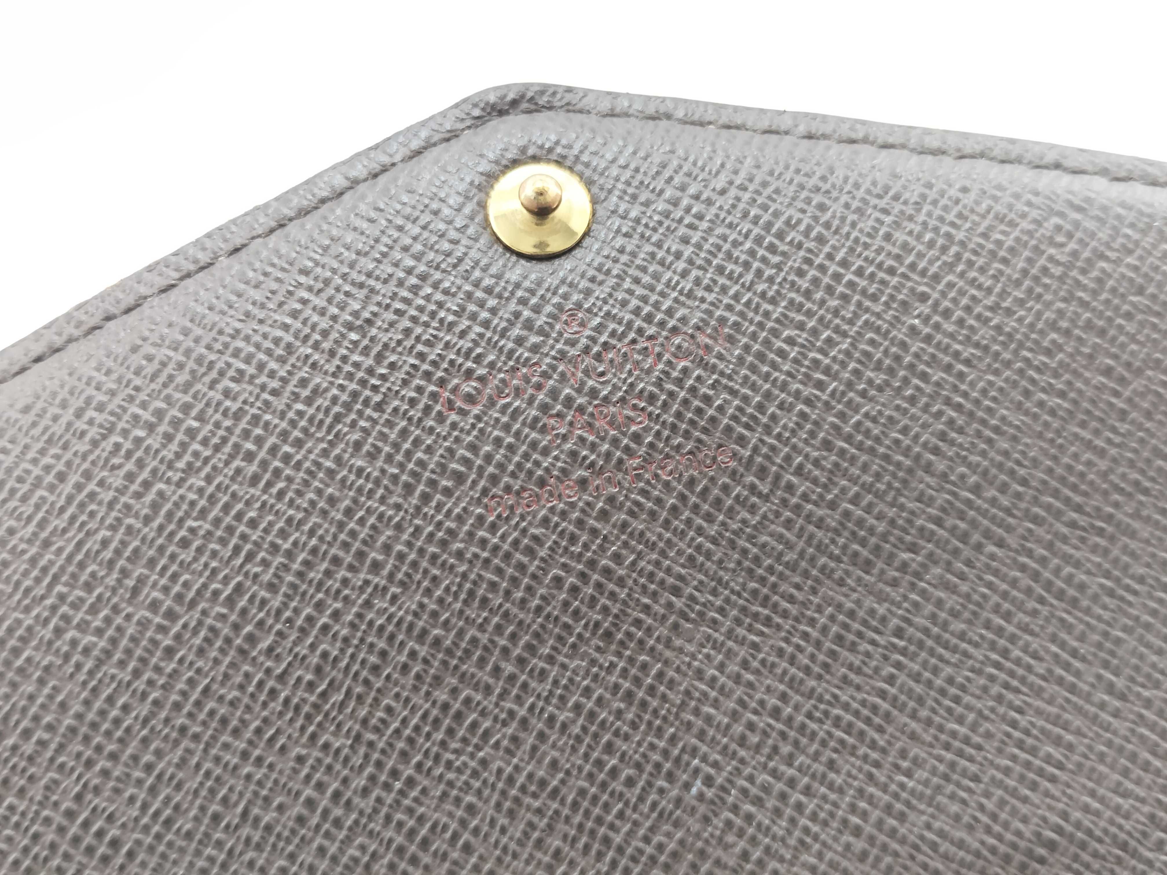 Damier N63209 Portefeuille Sarah Wallet with Initials — view 11
