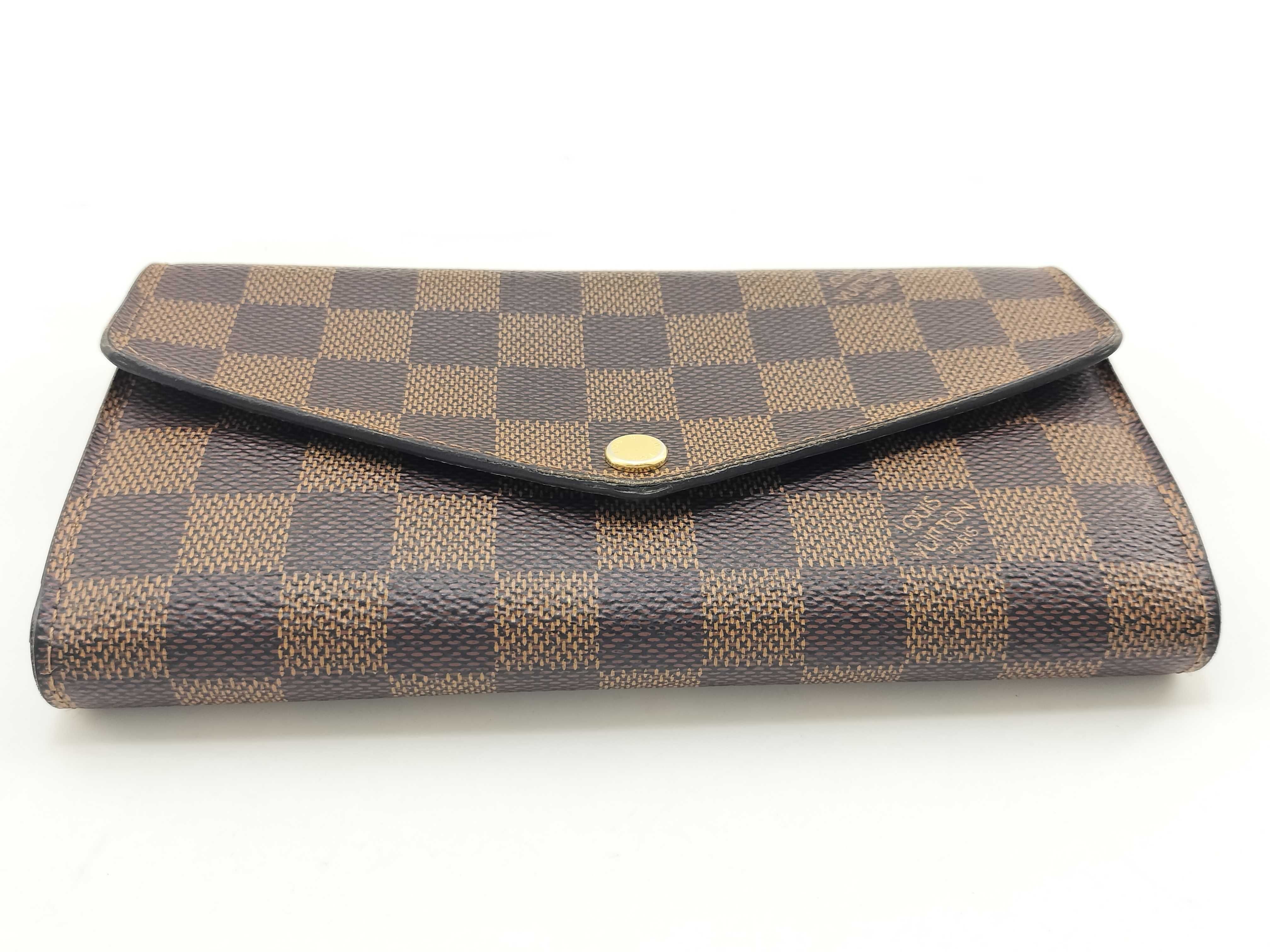 Damier N63209 Portefeuille Sarah Wallet with Initials — view 5
