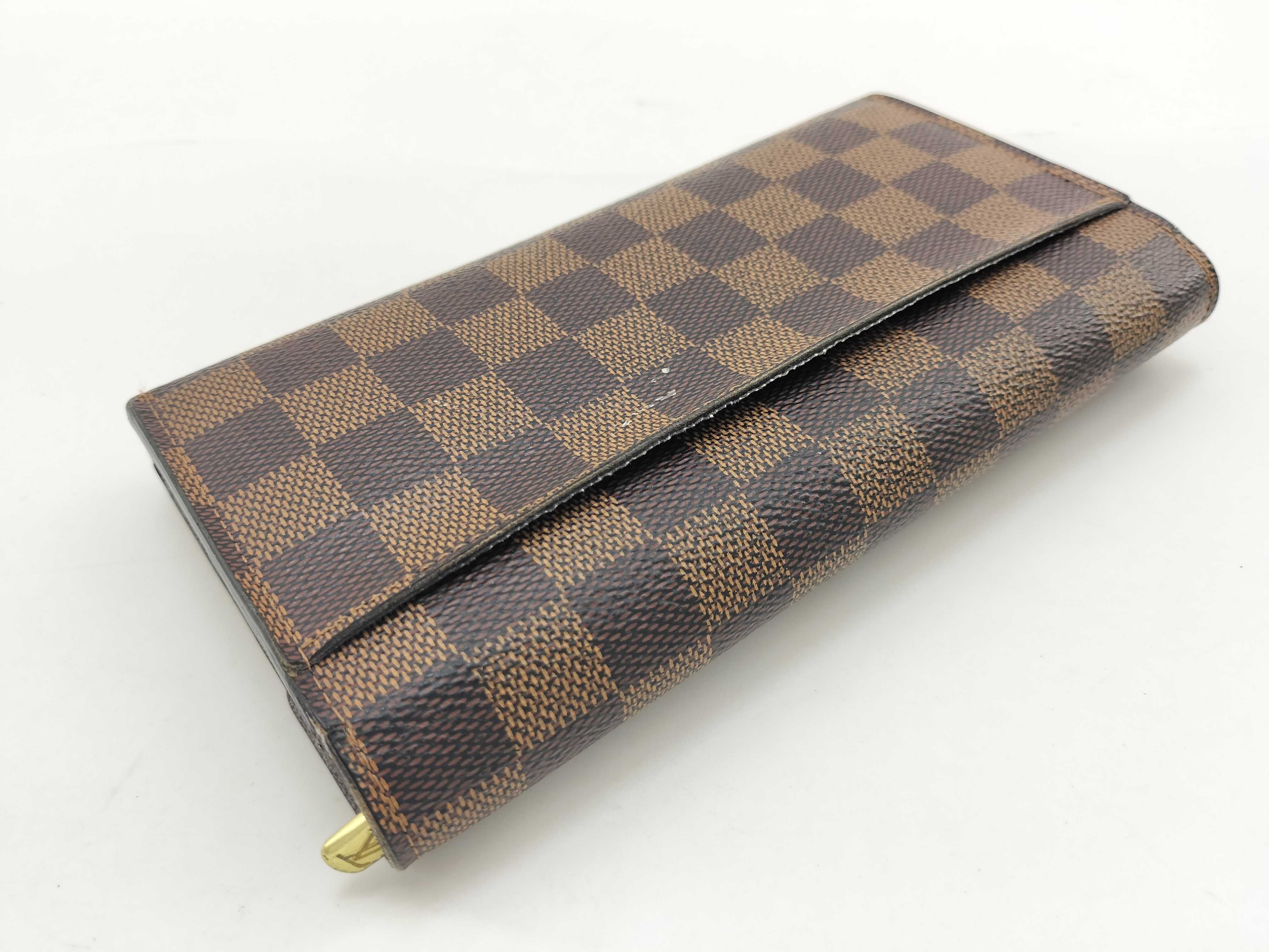 Damier N63209 Portefeuille Sarah Wallet with Initials — view 8