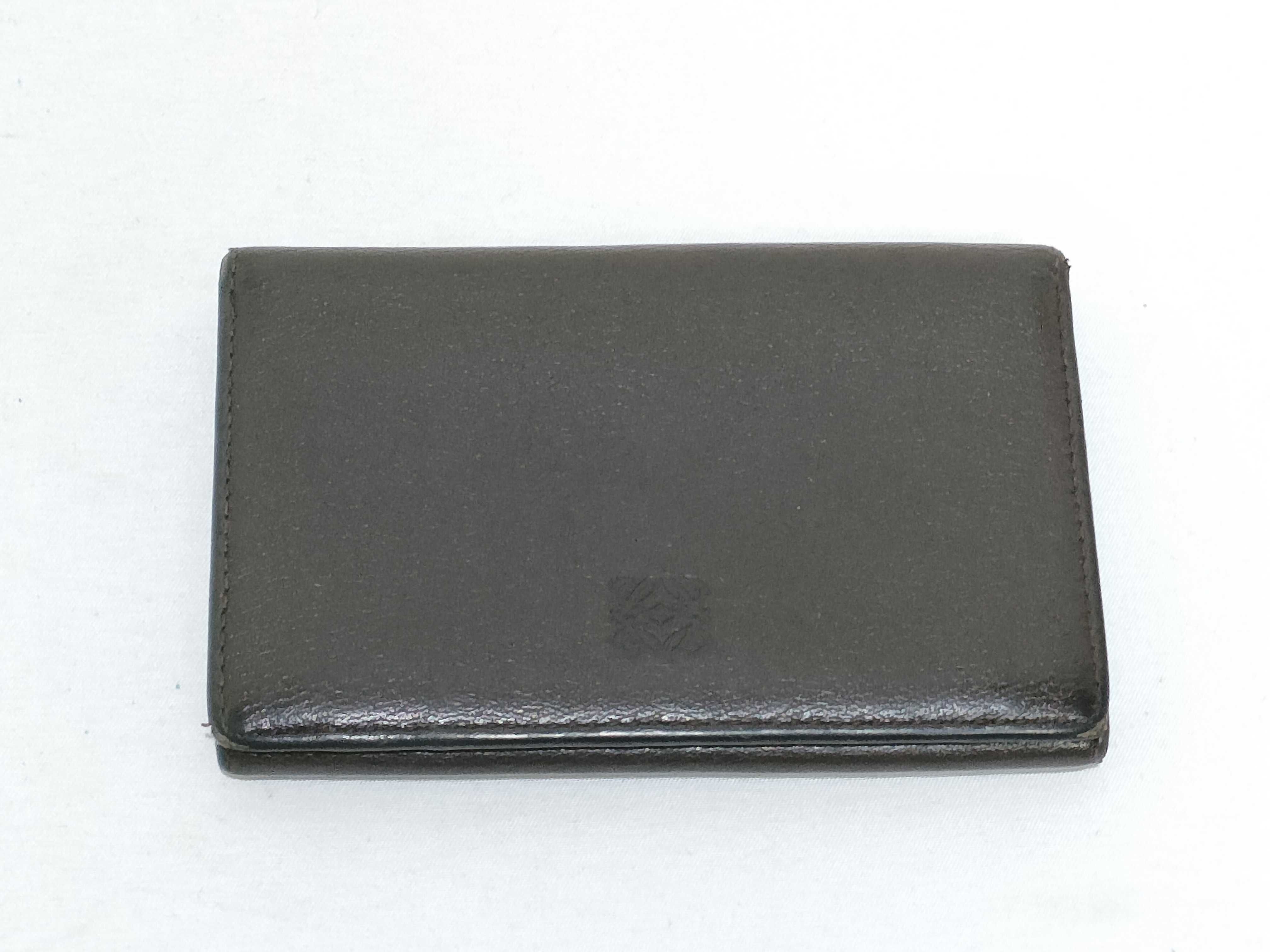 Anagram Leather Card Holder, Brown (Card Case/Pass Case/Business Card Holder)