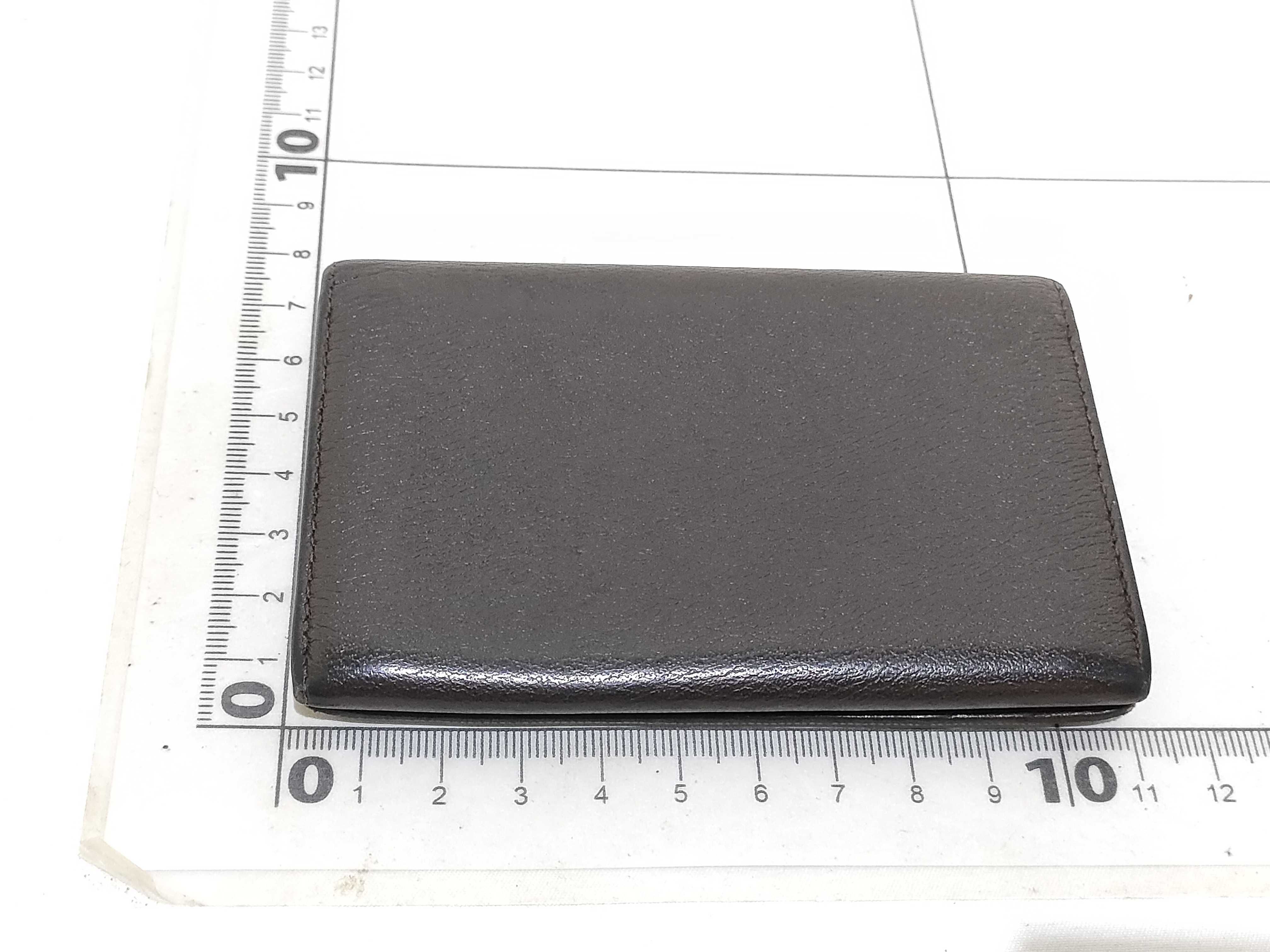 Anagram Leather Card Holder, Brown (Card Case/Pass Case/Business Card Holder) — view 2