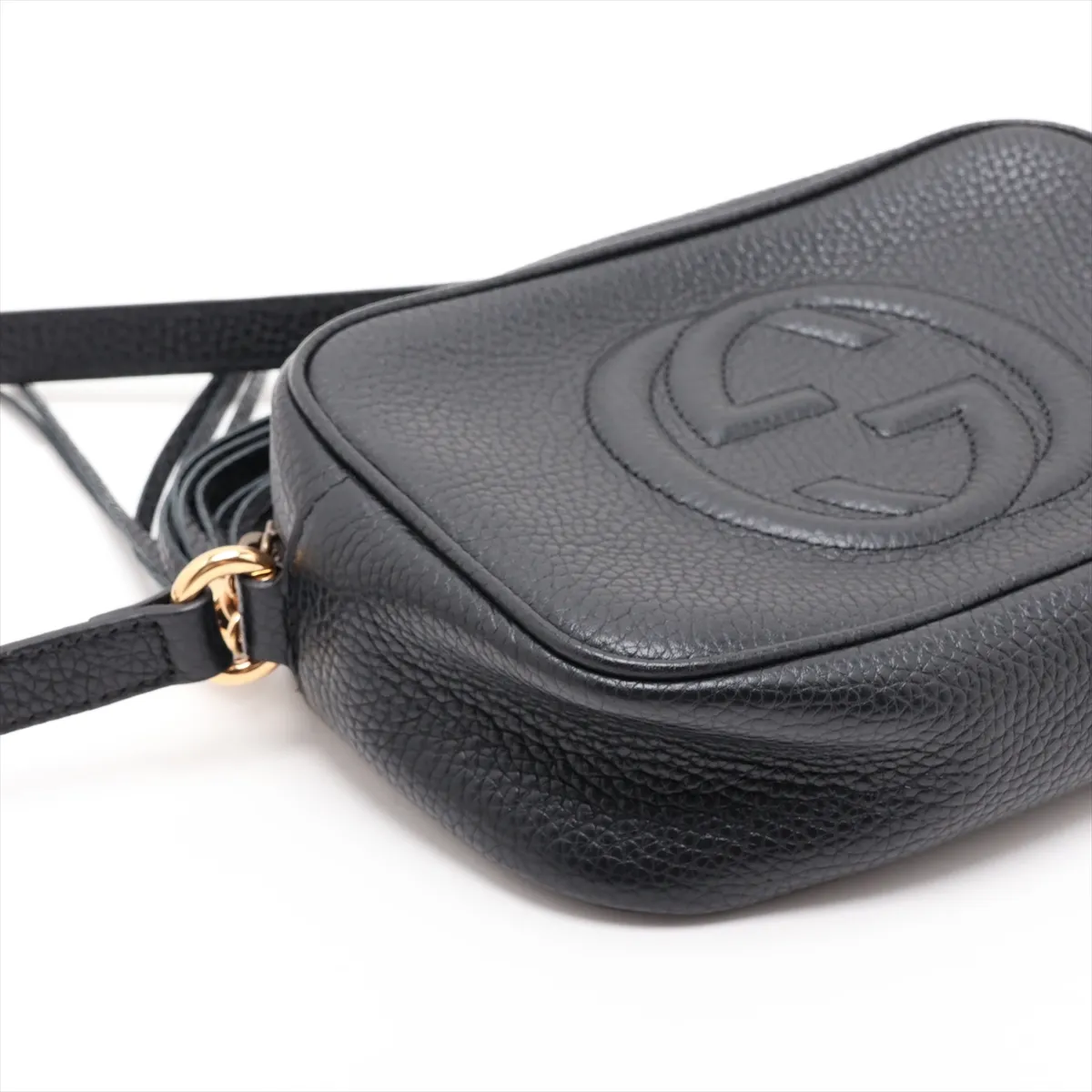 Soho 347994 Leather Shoulder Bag, Black — view 4